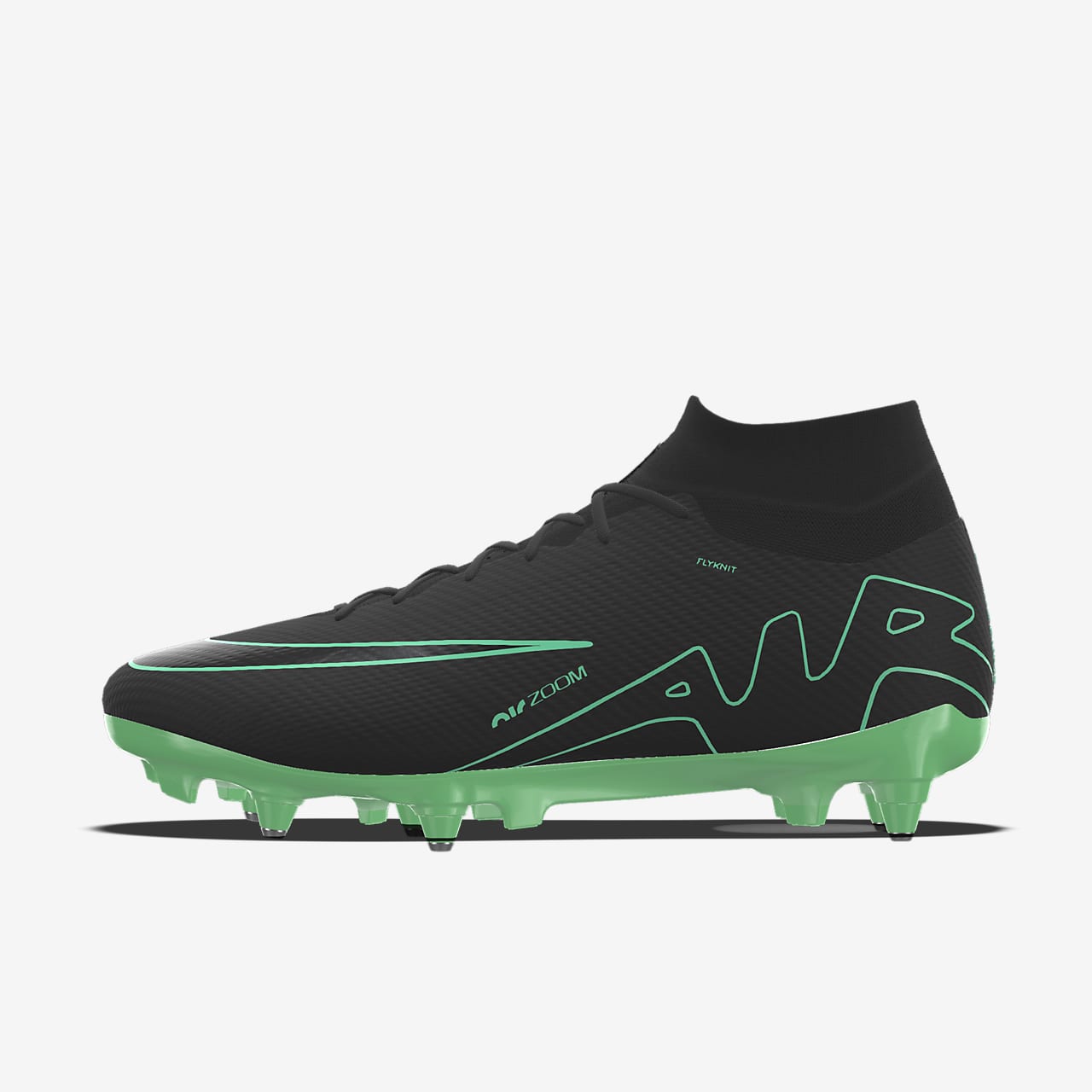 Calzado de futbol personalizado para terreno blando Nike Mercurial Superfly 9 Elite By You. Nike