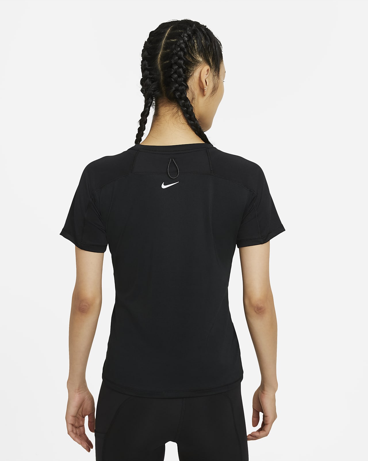 nike black running top