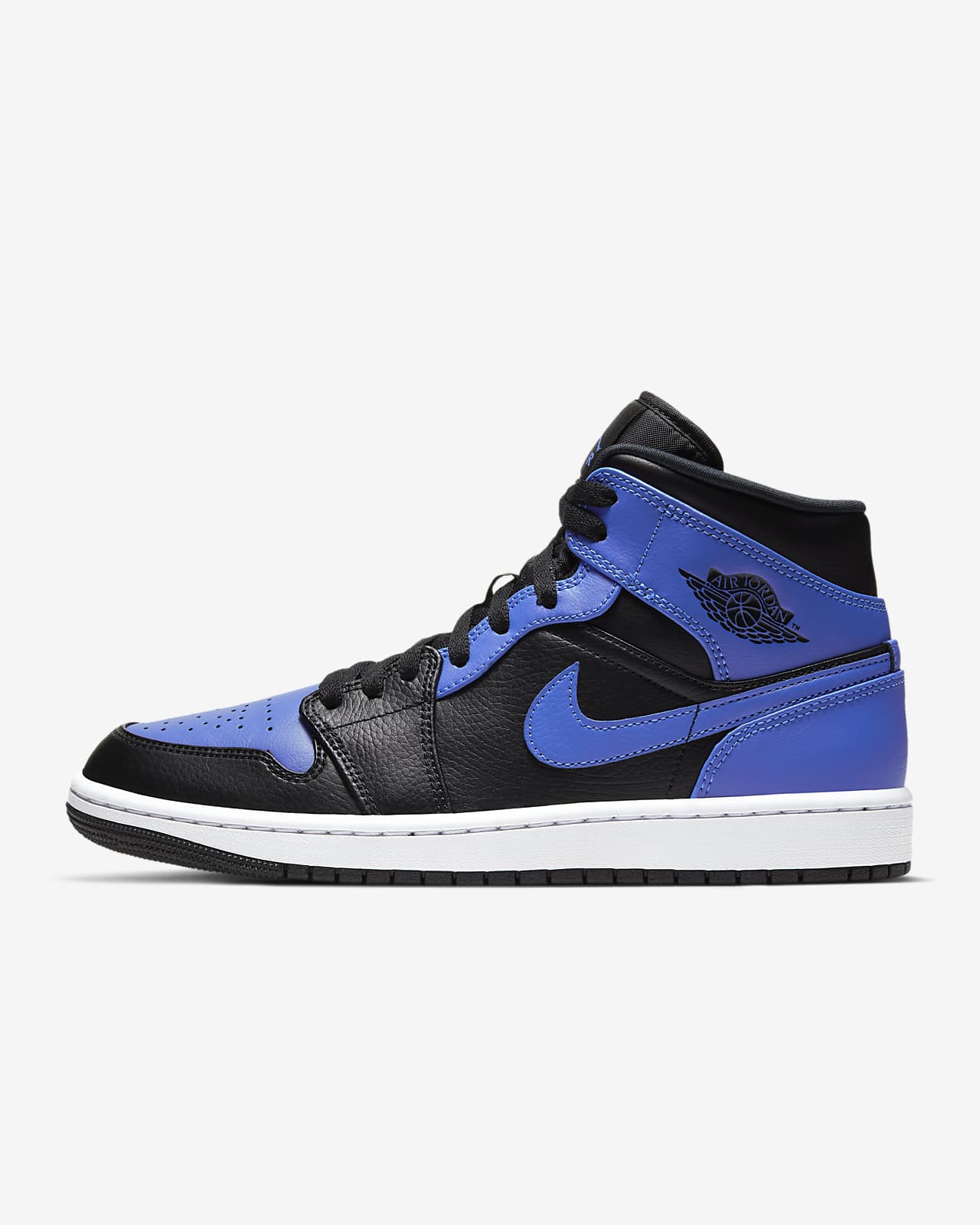 nike air jordan 1 mid blue black