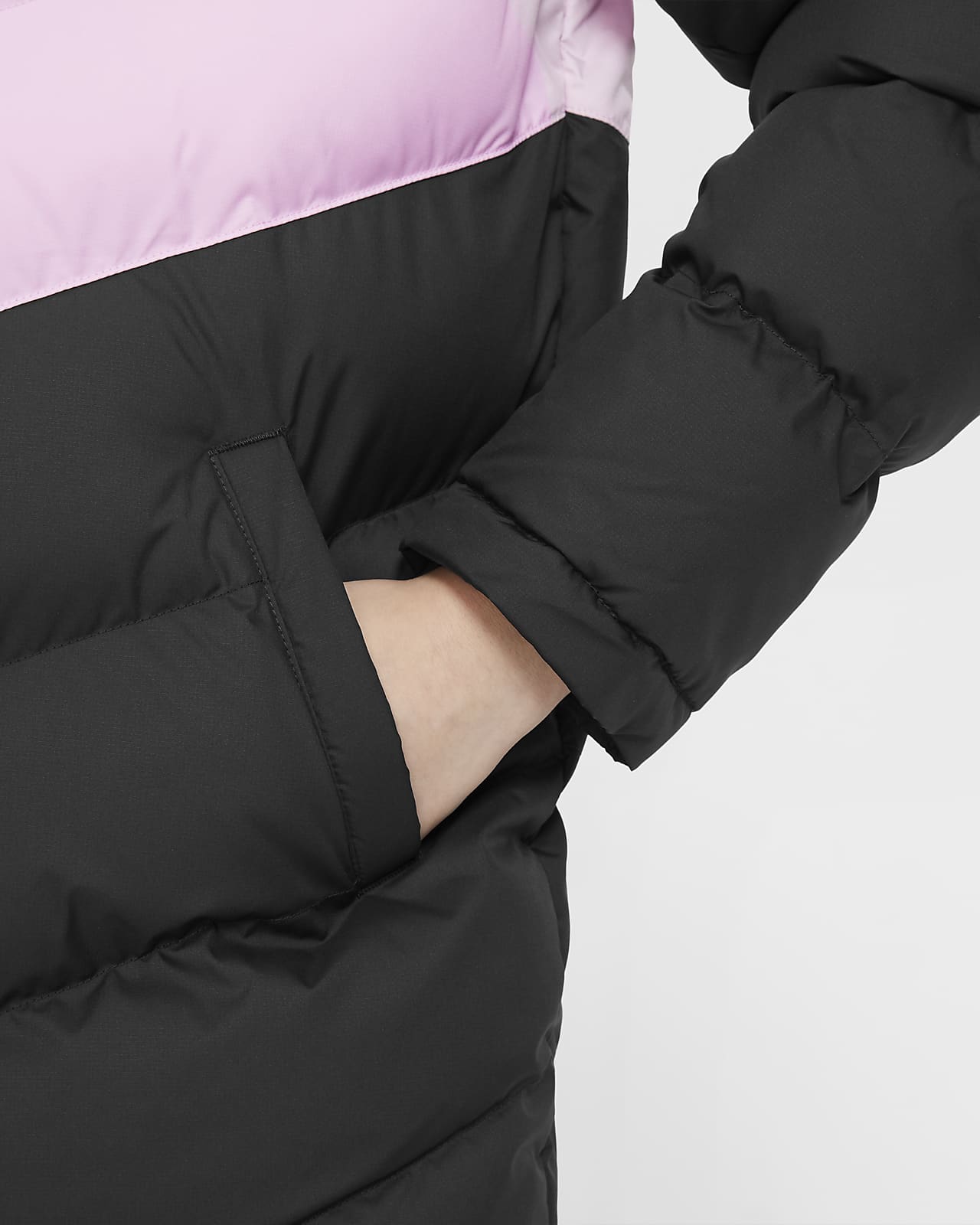 Nike Sportswear ekstra lang jakke med syntetisk fôr til store barn Nike Sportswear ekstra lang jakke med syntetisk fôr til store barn
