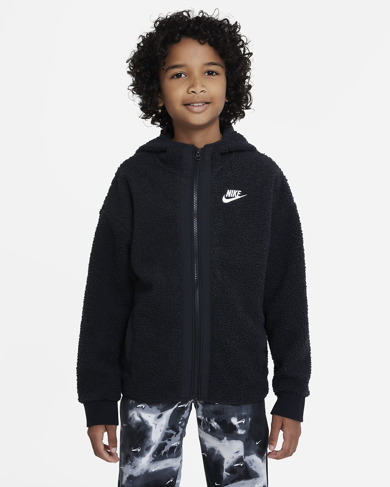 miles arbejdsløshed Mål Nike Sportswear Club Fleece Older Kids' (Boys') Full-Zip Winterized Hoodie.  Nike LU
