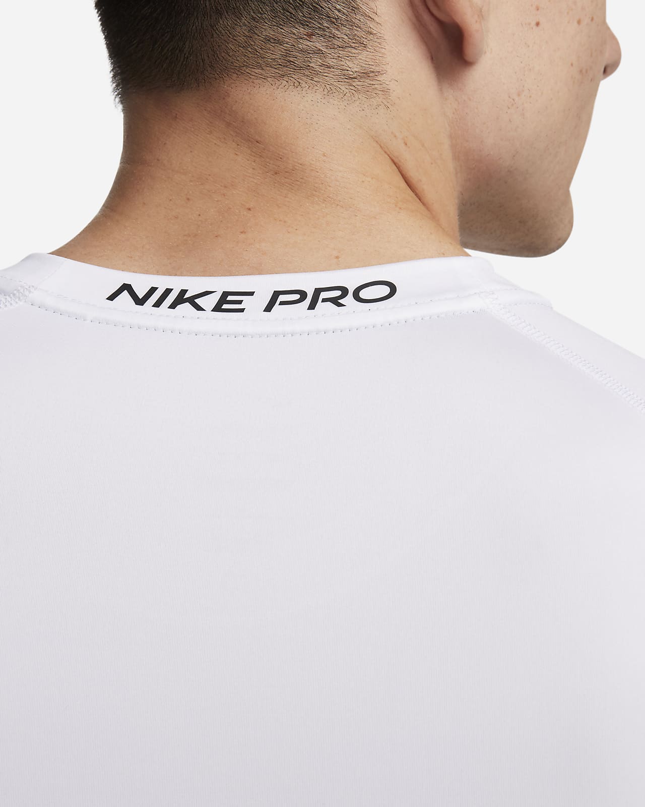 Nike Pro Combat Core LS Top Blanc Taille S