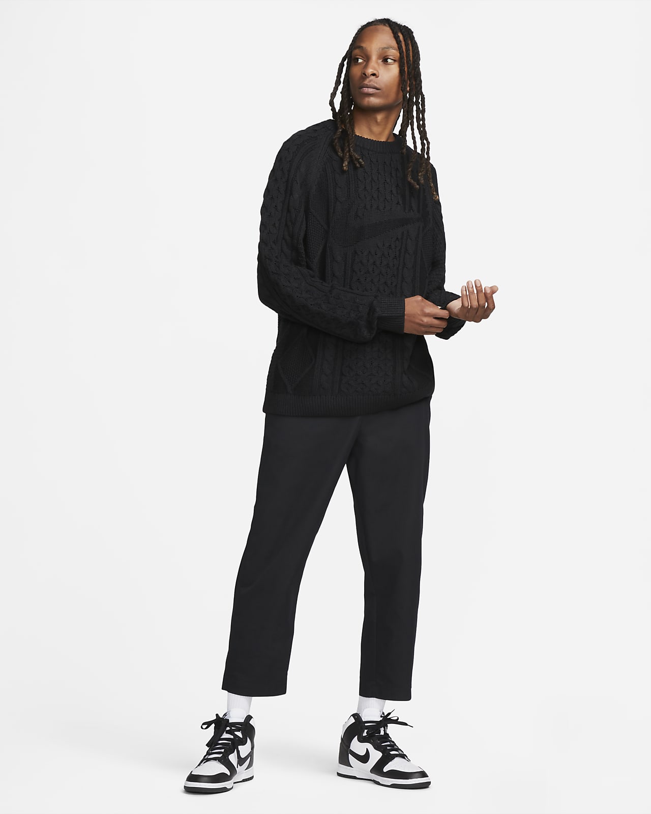 Nike Life Men's Cable Knit Sweater. Nike.com