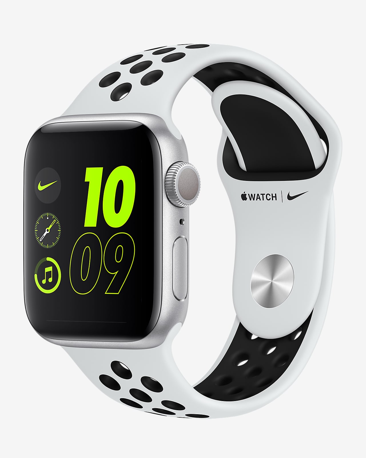 Apple Watch Nike SE (GPS + Mobilfunk) mit Nike Sportarmband 40-mm-Gehäuse  in Silver Aluminum. Nike DE