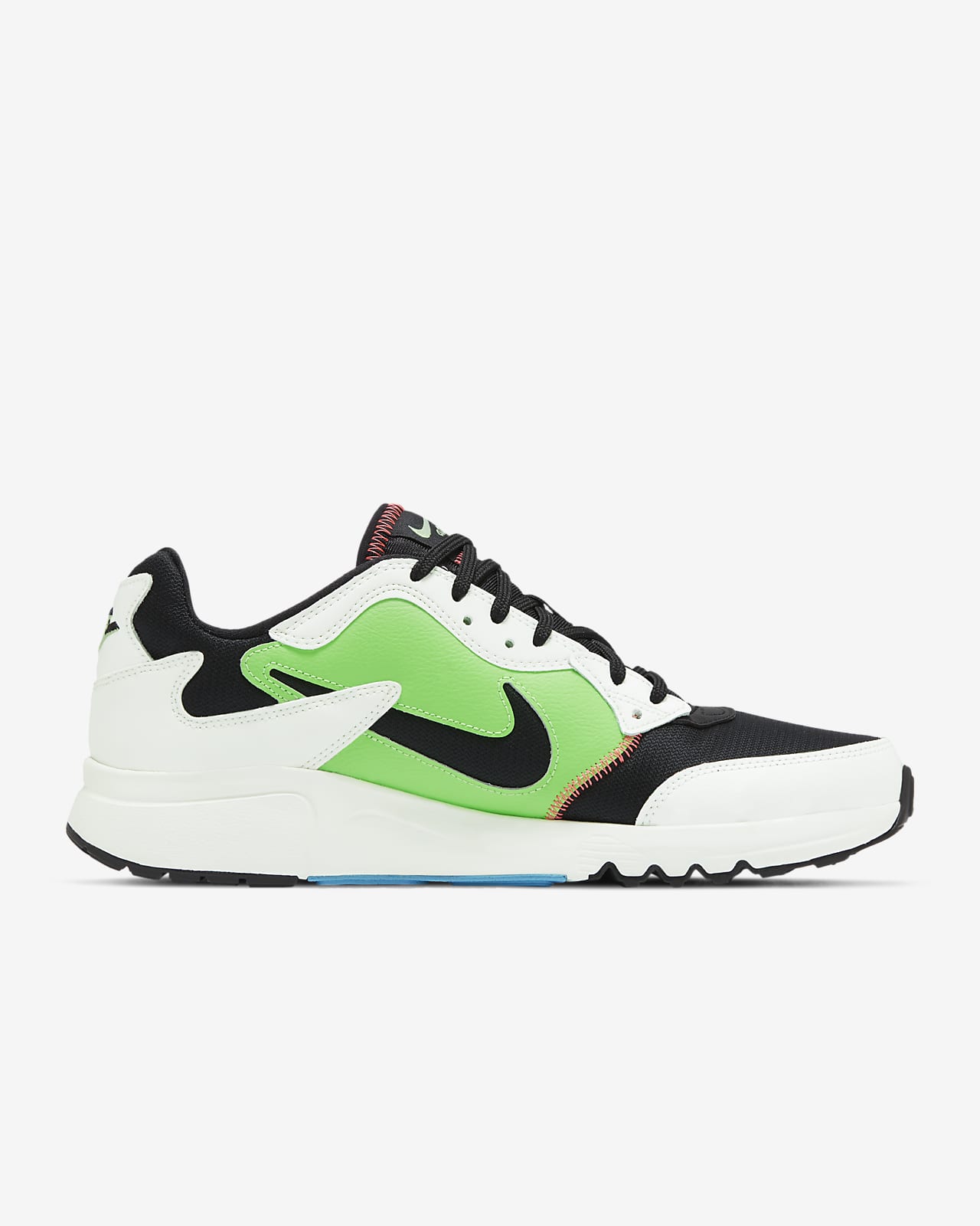 green and black nike sneakers