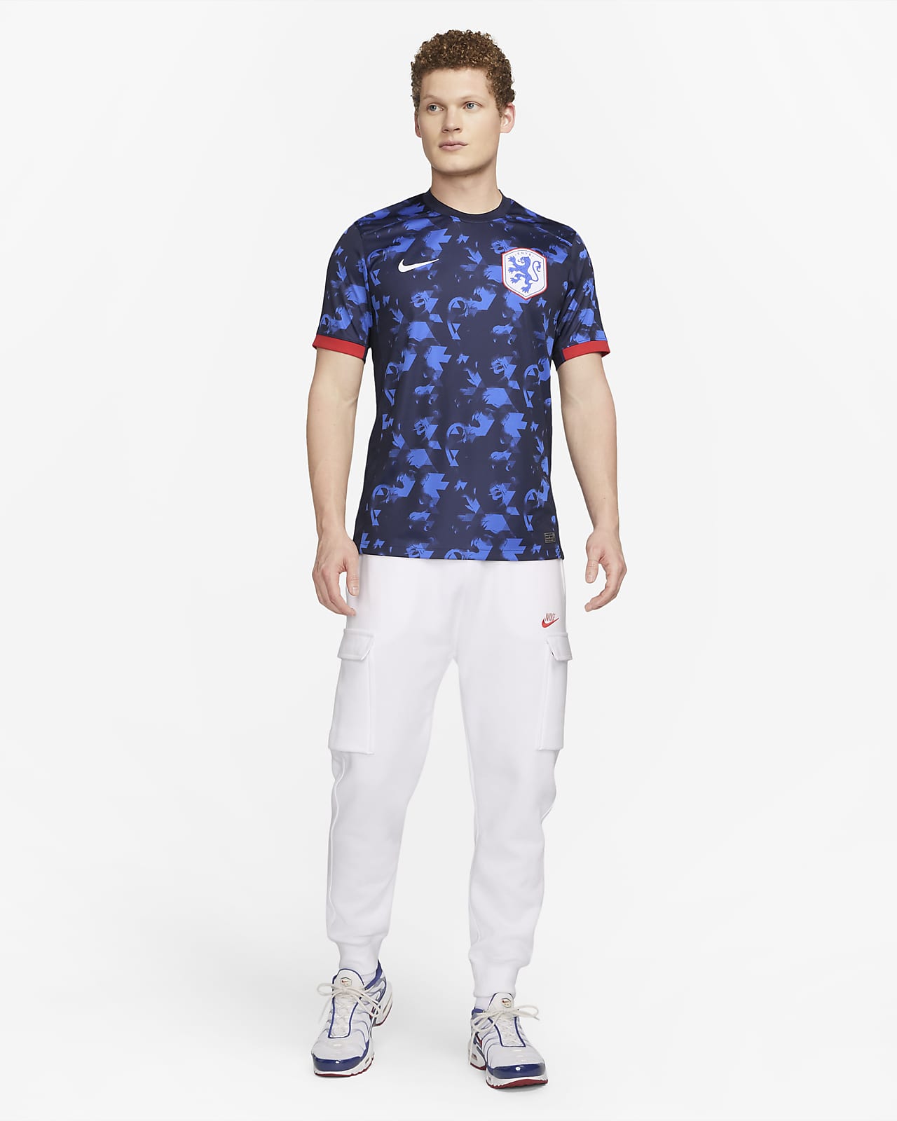 Nike Men's Netherlands 2022/23 Away Jersey White/Soar, M