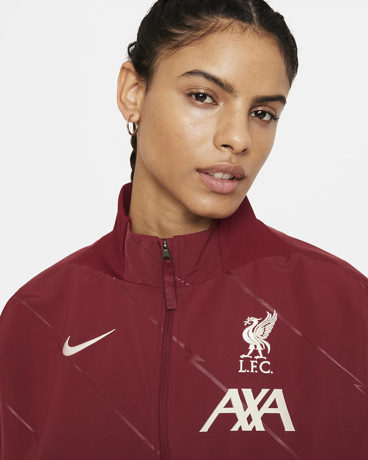 Liverpool F.C. Women's Football Jacket. Nike NL