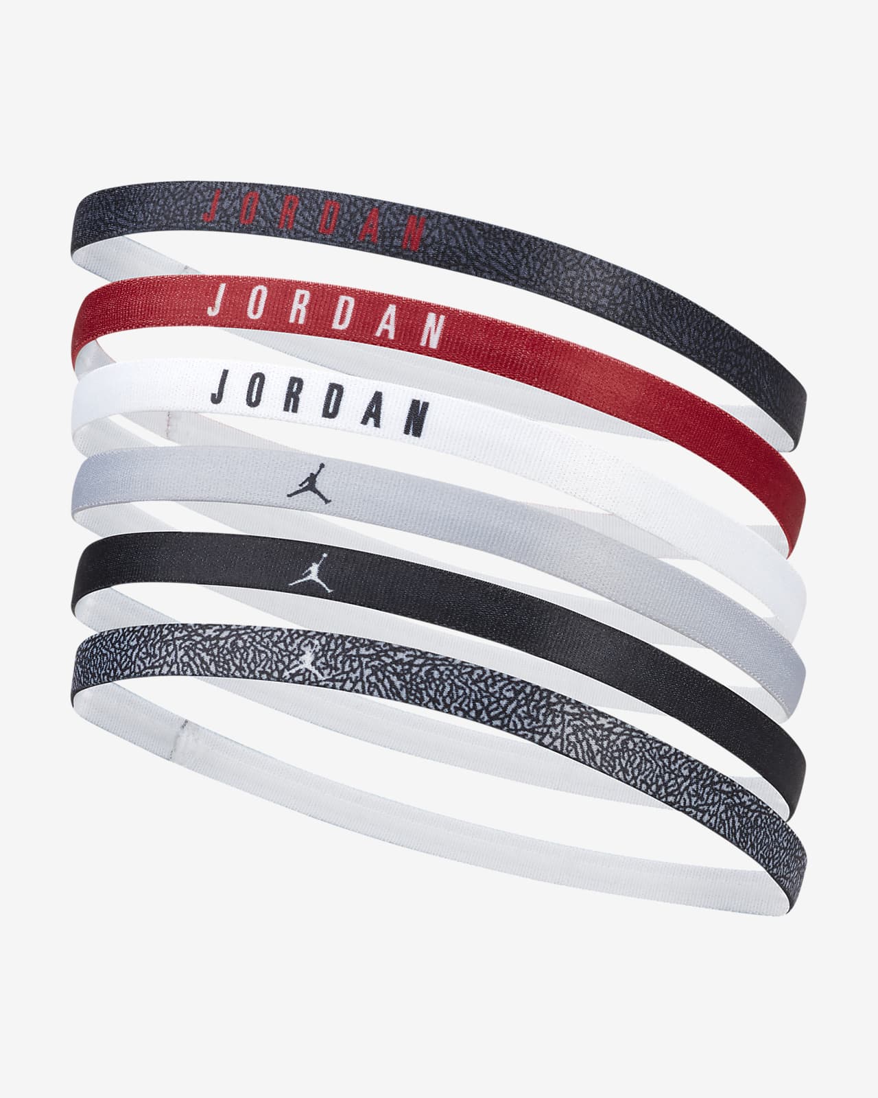 Jordan Elastische haarbanden (6 stuks). Nike BE