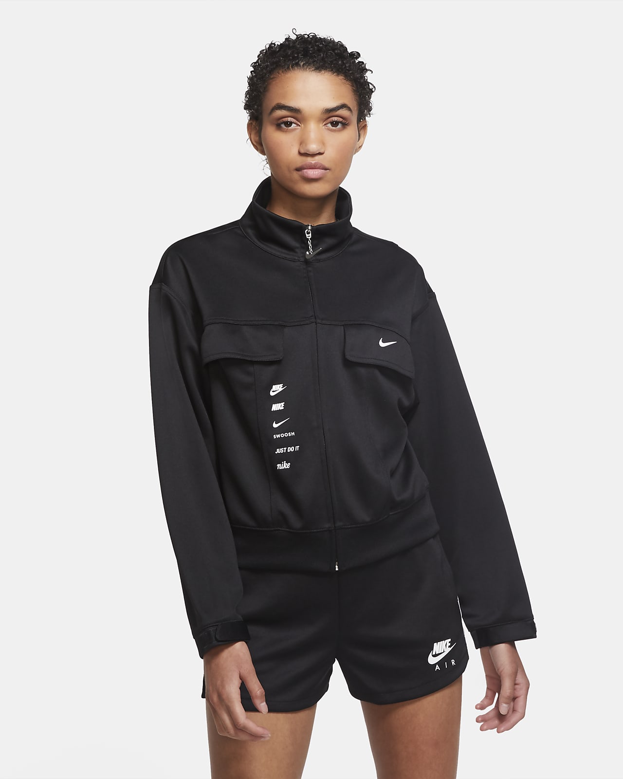 nike sportswear swoosh crop jacket