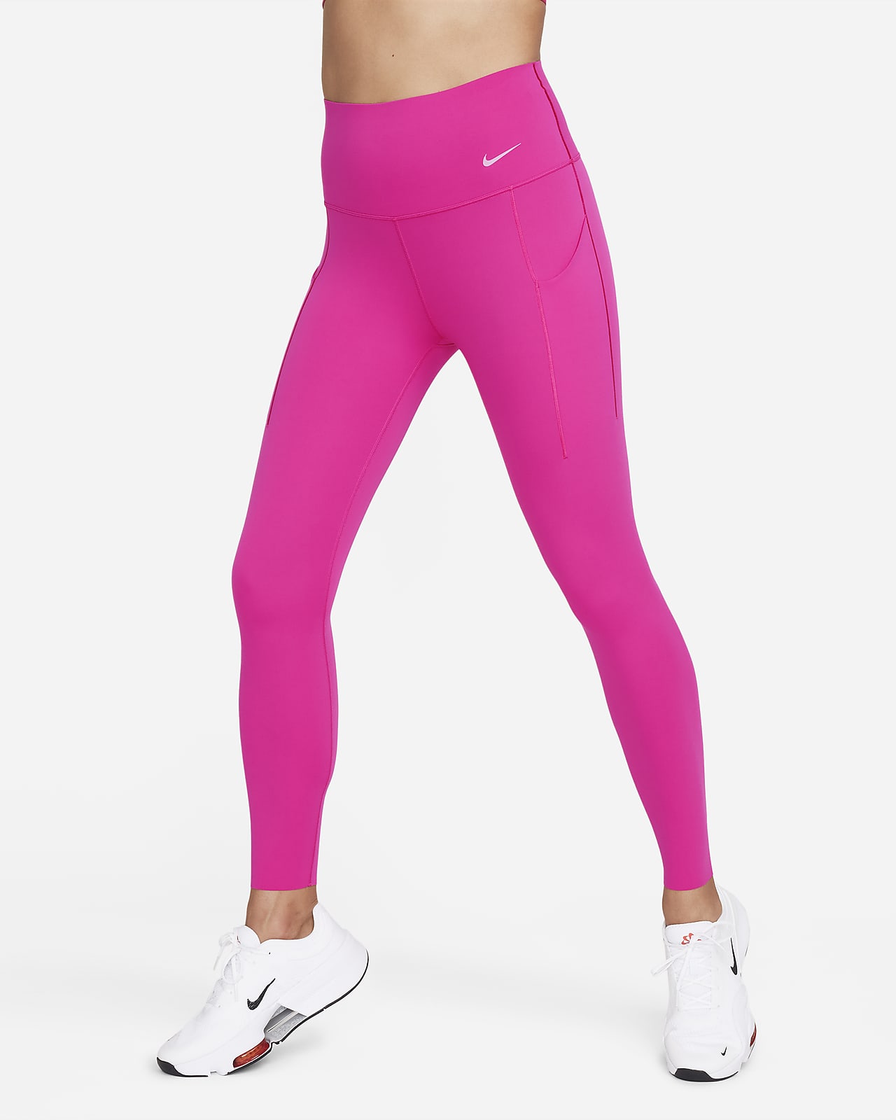 Nike Women's One Color-Block 7/8 Leggings Light Smoke Gray Size XS