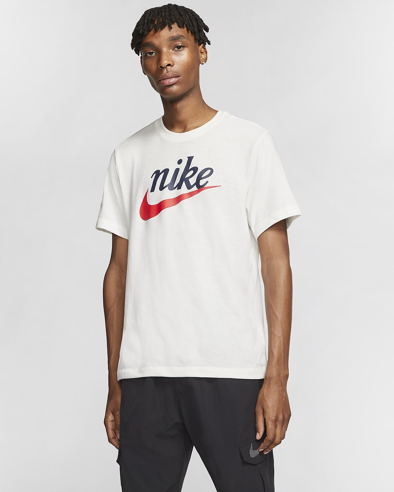 nike logo t shirt mens