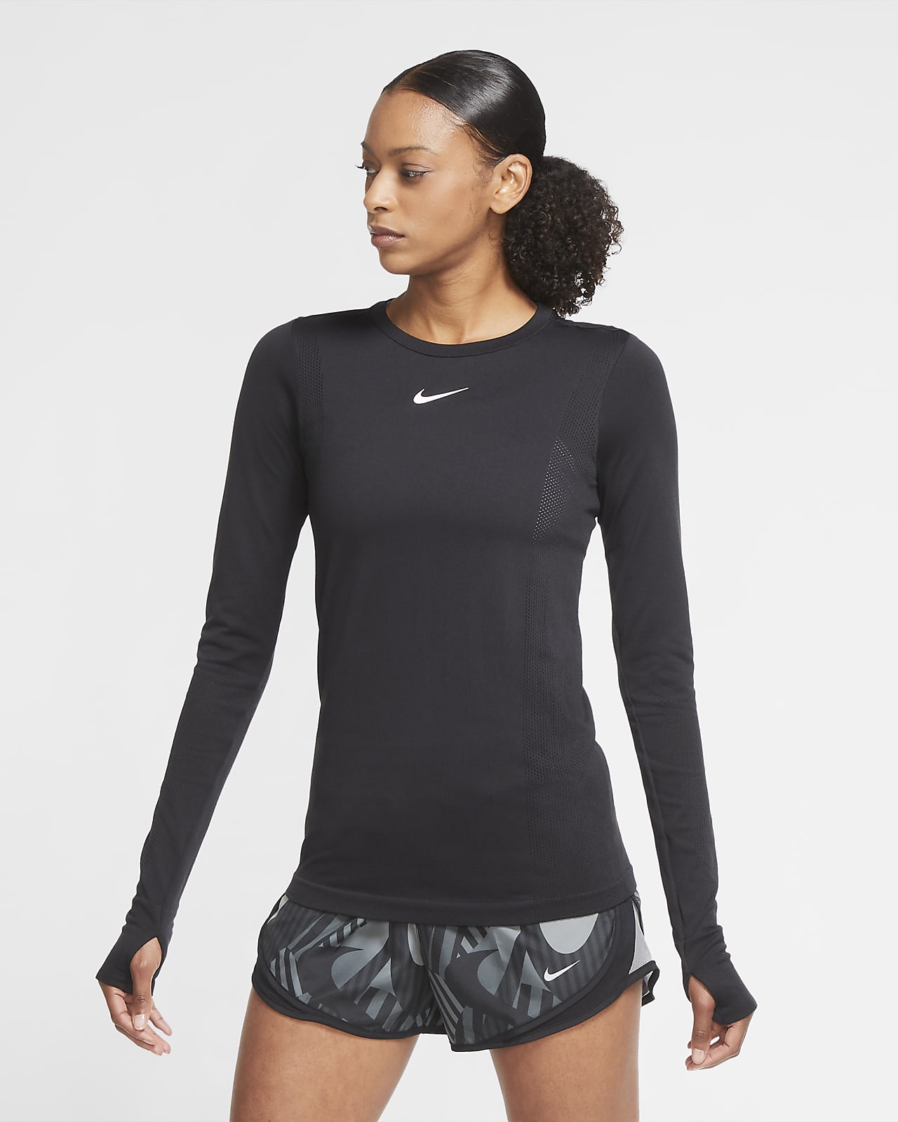 Buy > nike long sleeve with thumb holes > in stock