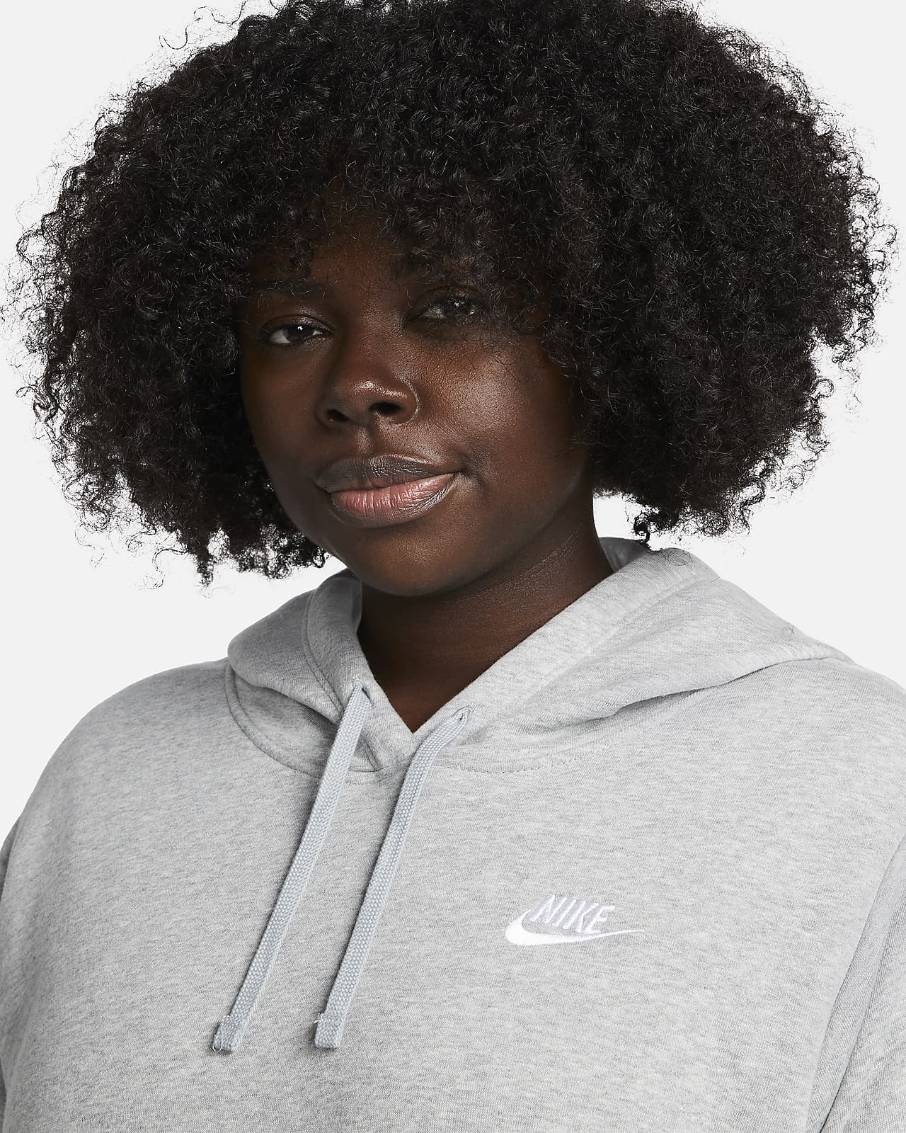 Nike Sportswear Club Fleece Women's Pullover Hoodie (Plus Size). Nike IE