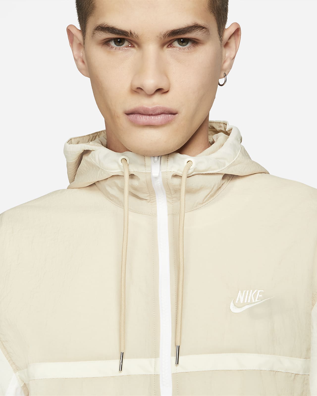 nike sportswear hooded woven anorak