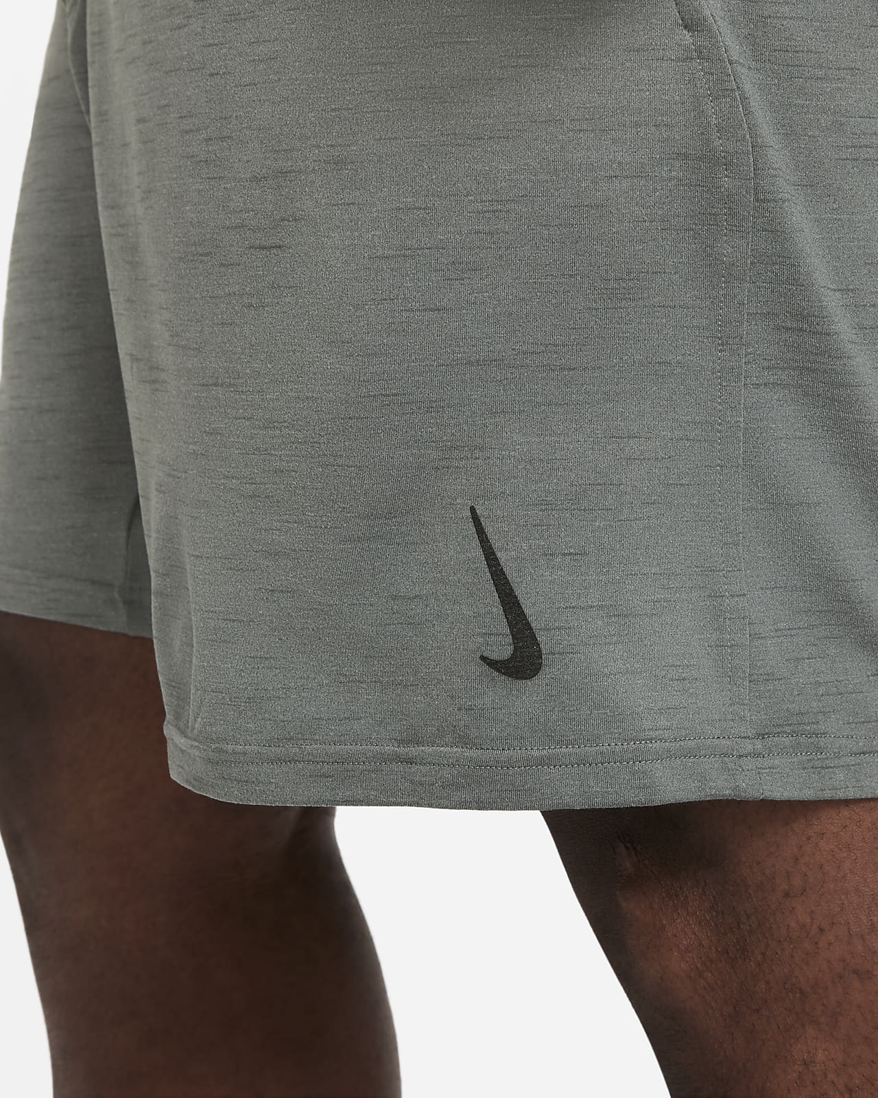 nike yoga shorts in dark grey