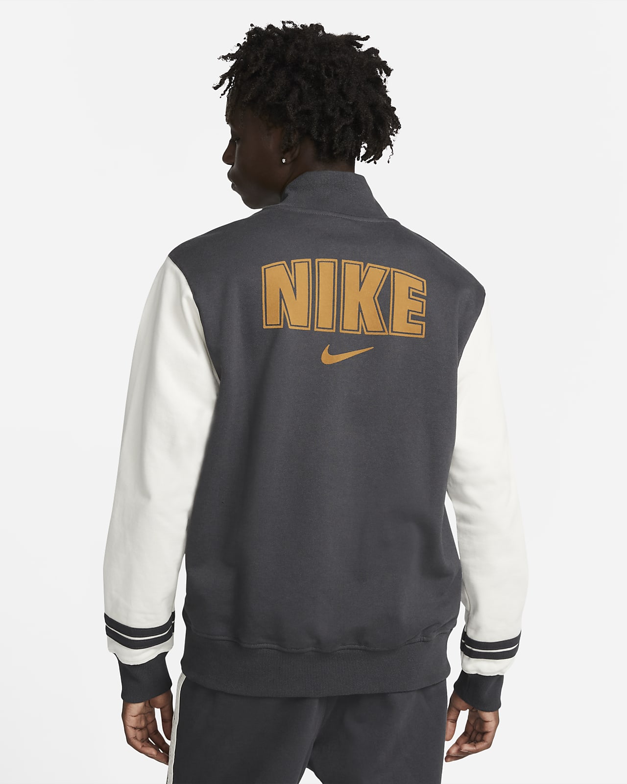 persoon Eerste Richtlijnen Nike Sportswear Fleece Erkek Varsity Ceket. Nike TR