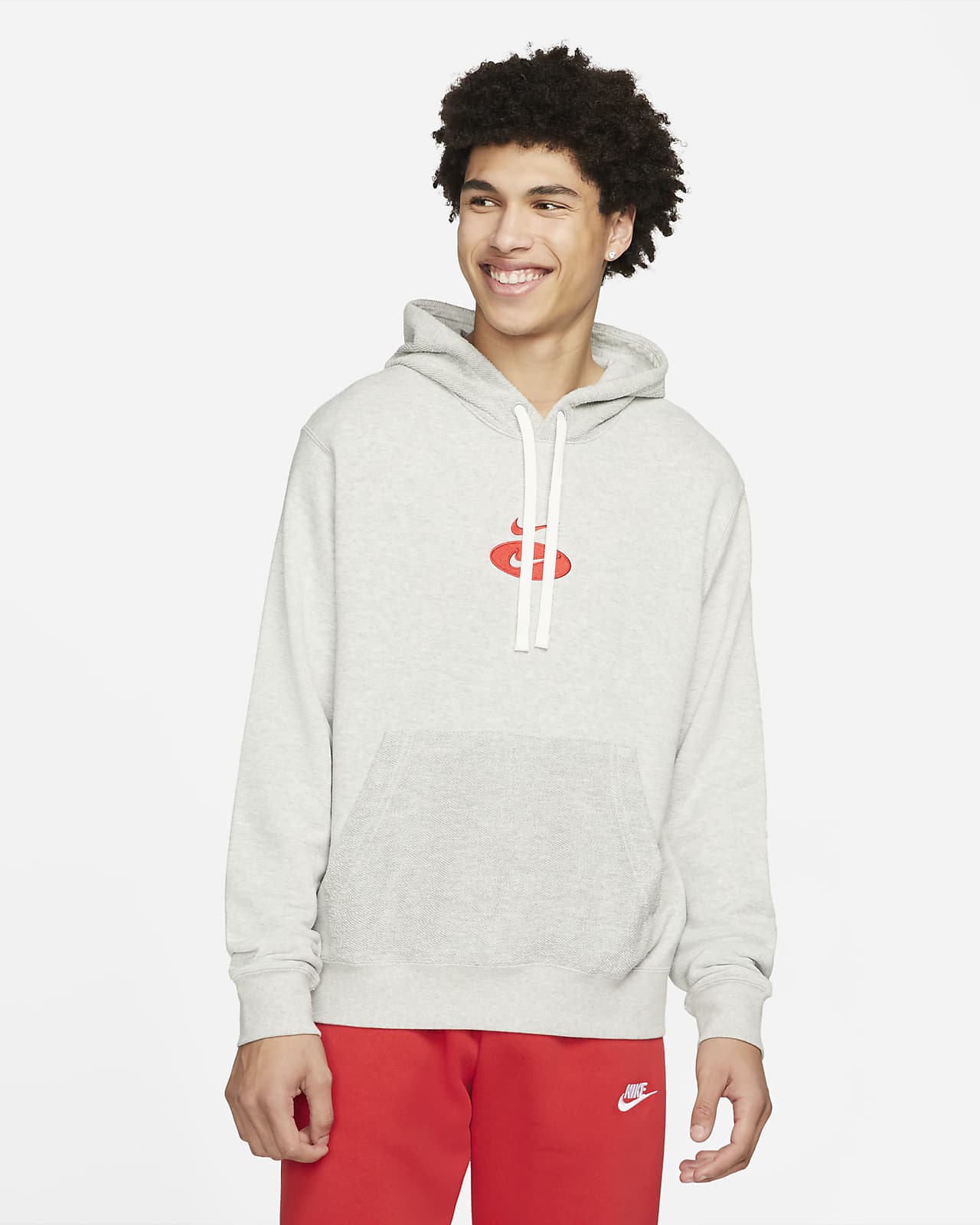 Nike Sportswear Swoosh League Men s French Terry Pullover Hoodie Nike PT