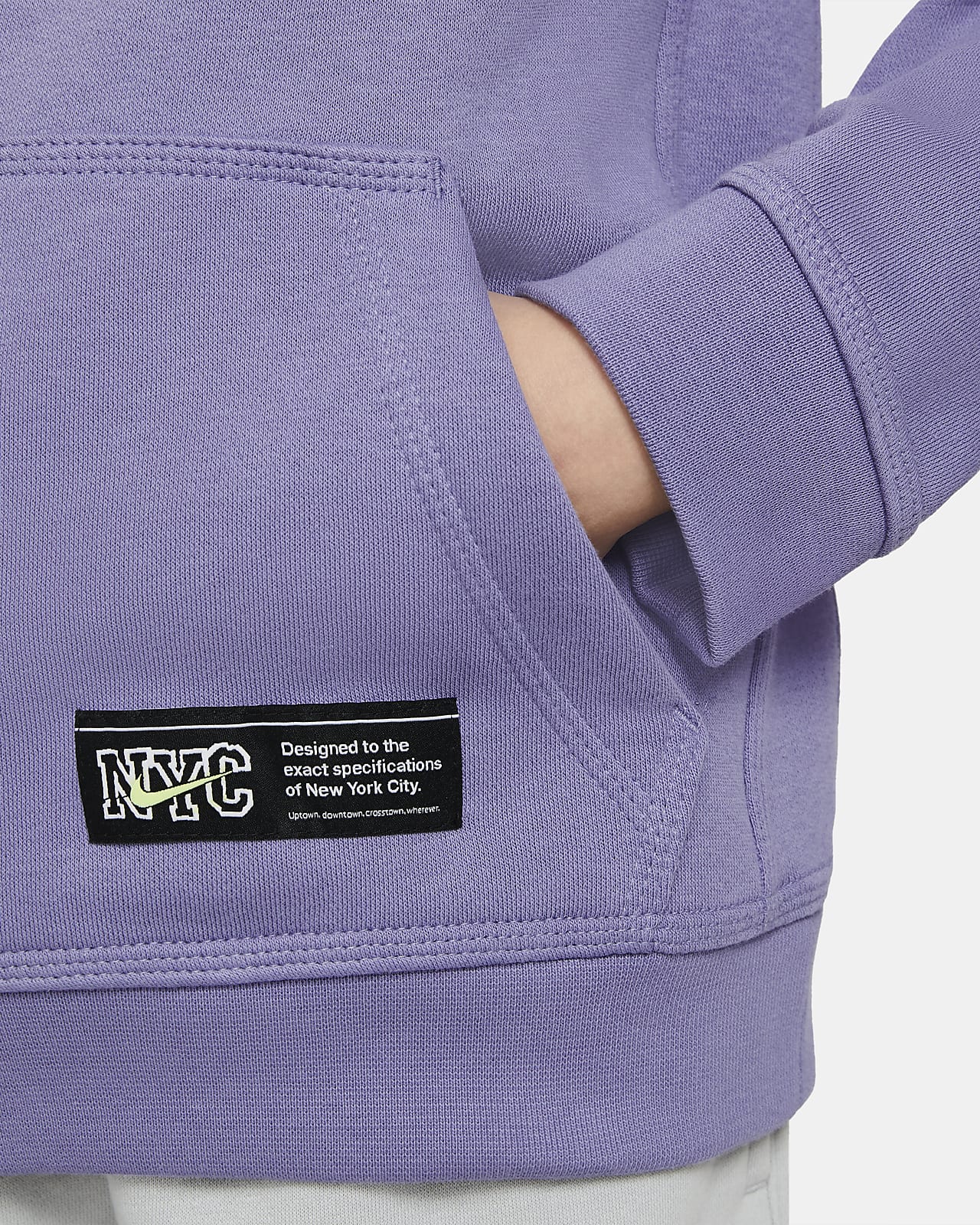 nike sportswear club fleece purple