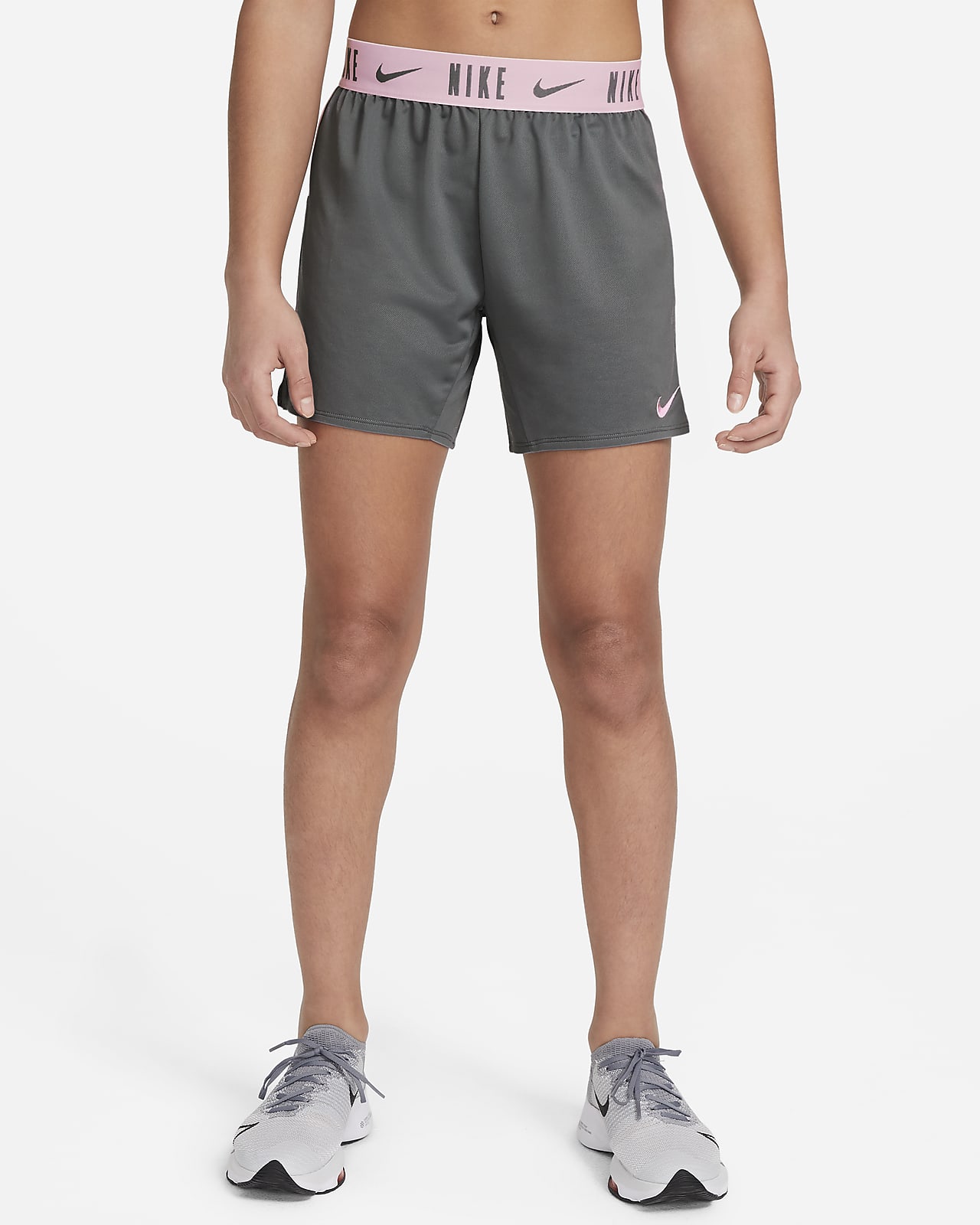 grey nike shorts girls