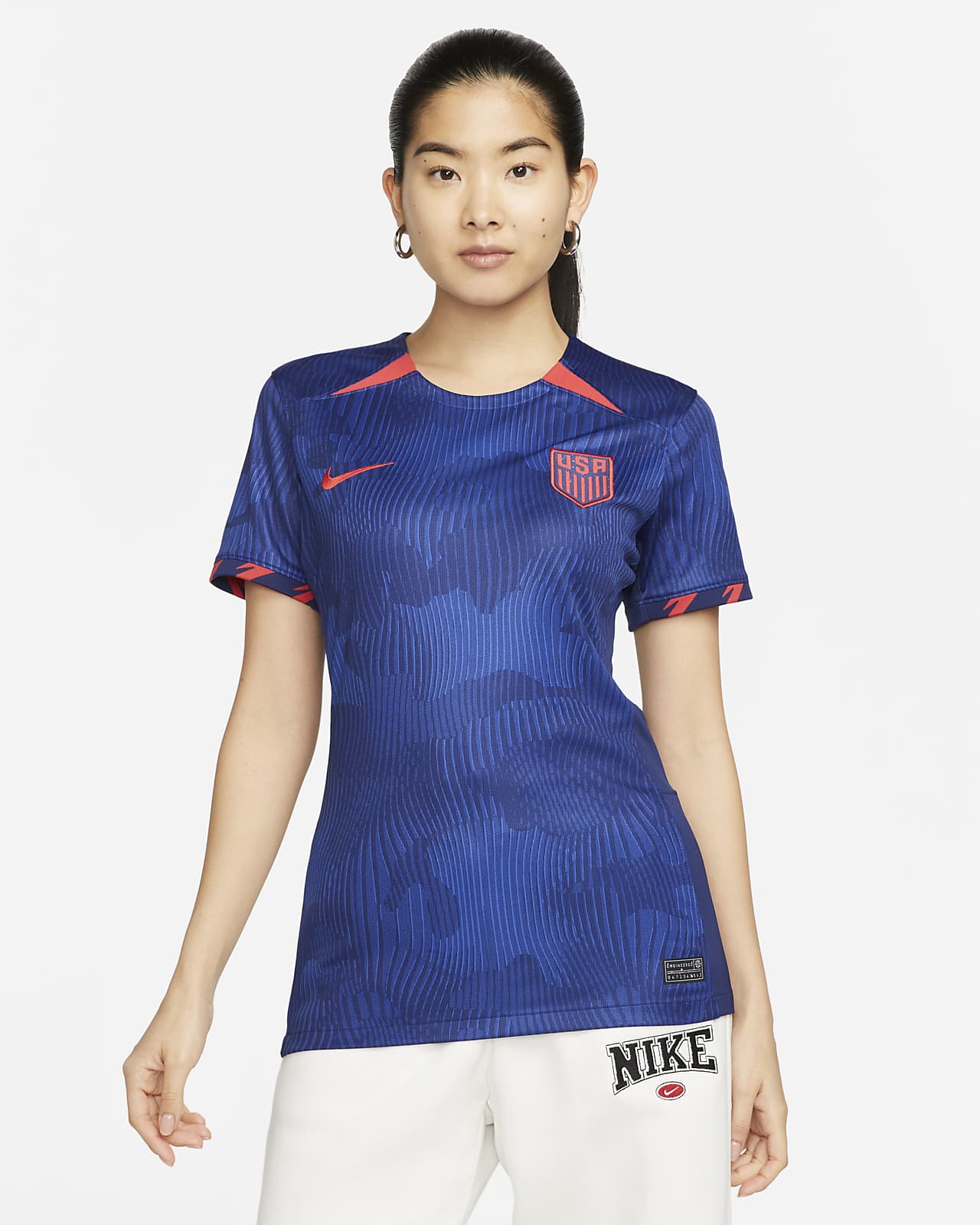 Nike Women's Large Brasil Brazil 2019 Stadium Away Soccer Jersey Slim Fit  for sale online