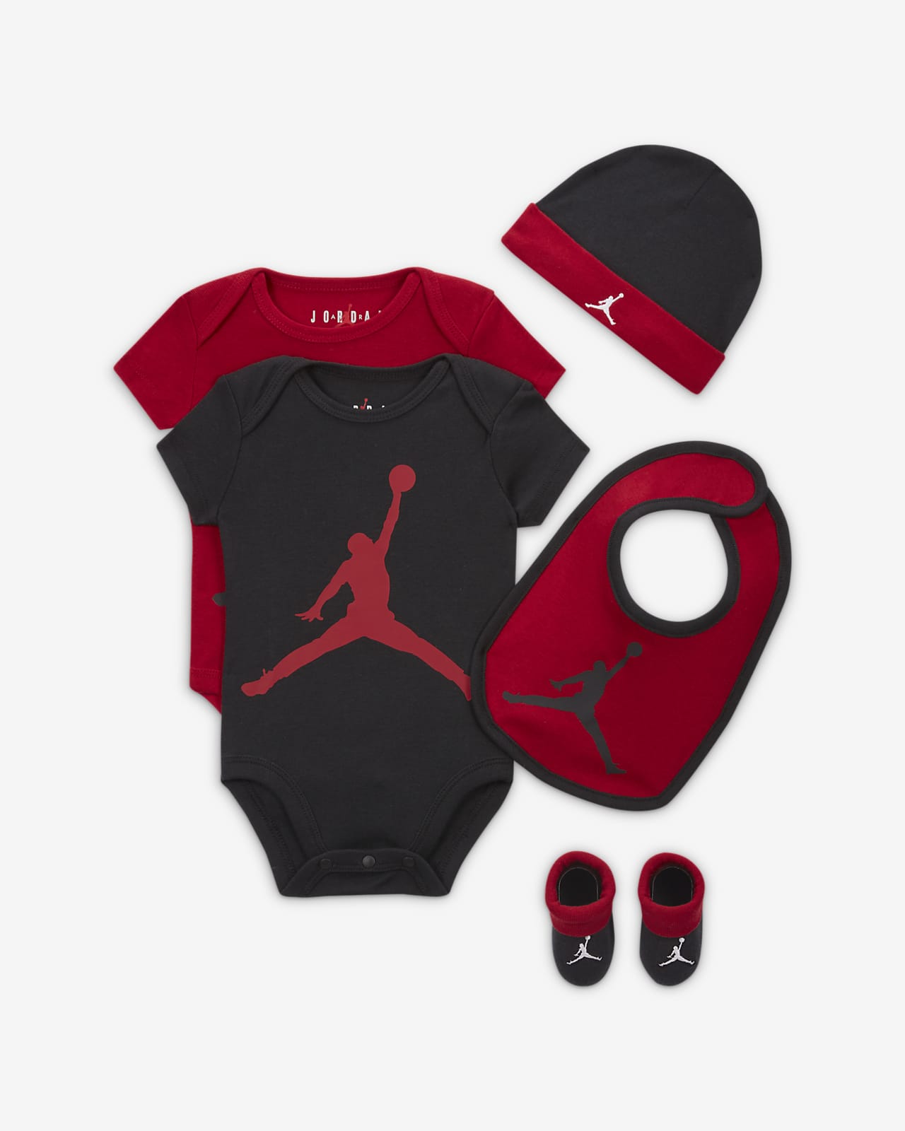 Klimatologische bergen Bloedbad cement Jordan 5-Piece Core Gift Set Baby 5-Piece Bodysuit Boxed Set. Nike.com