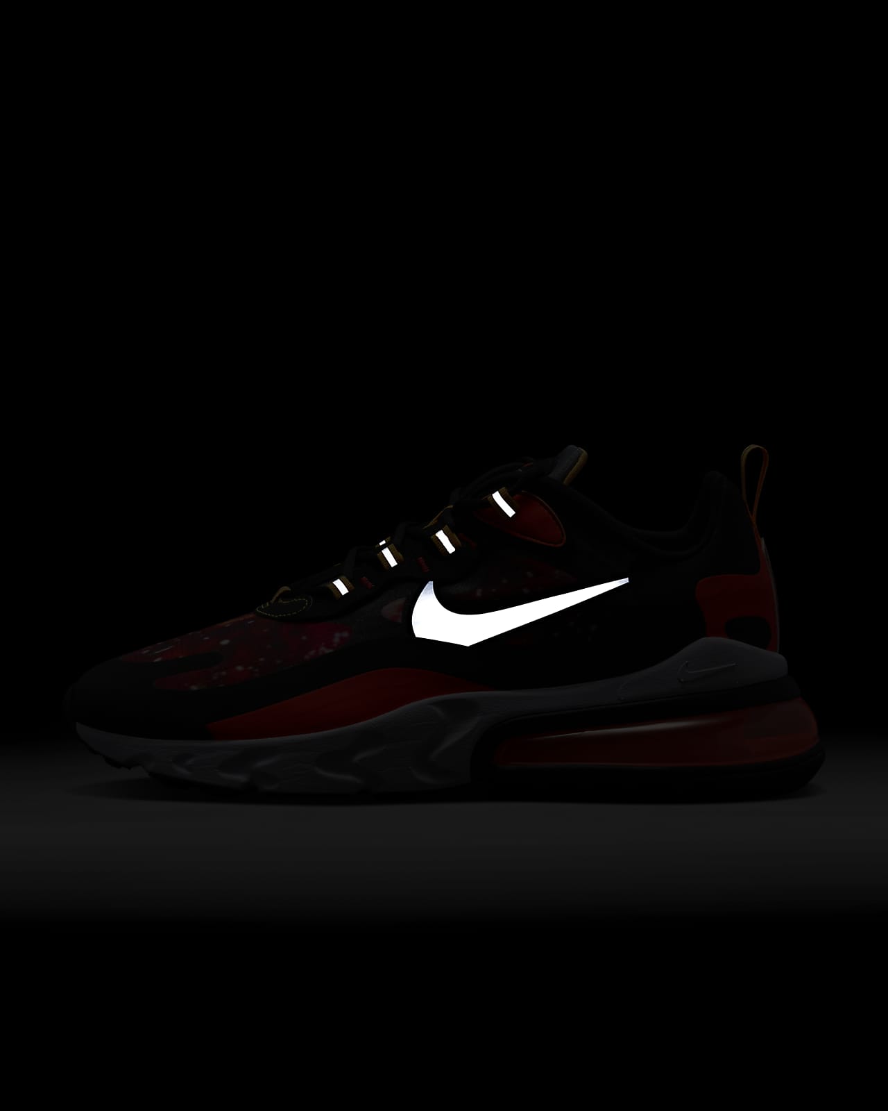 nike air max 270 react men's black
