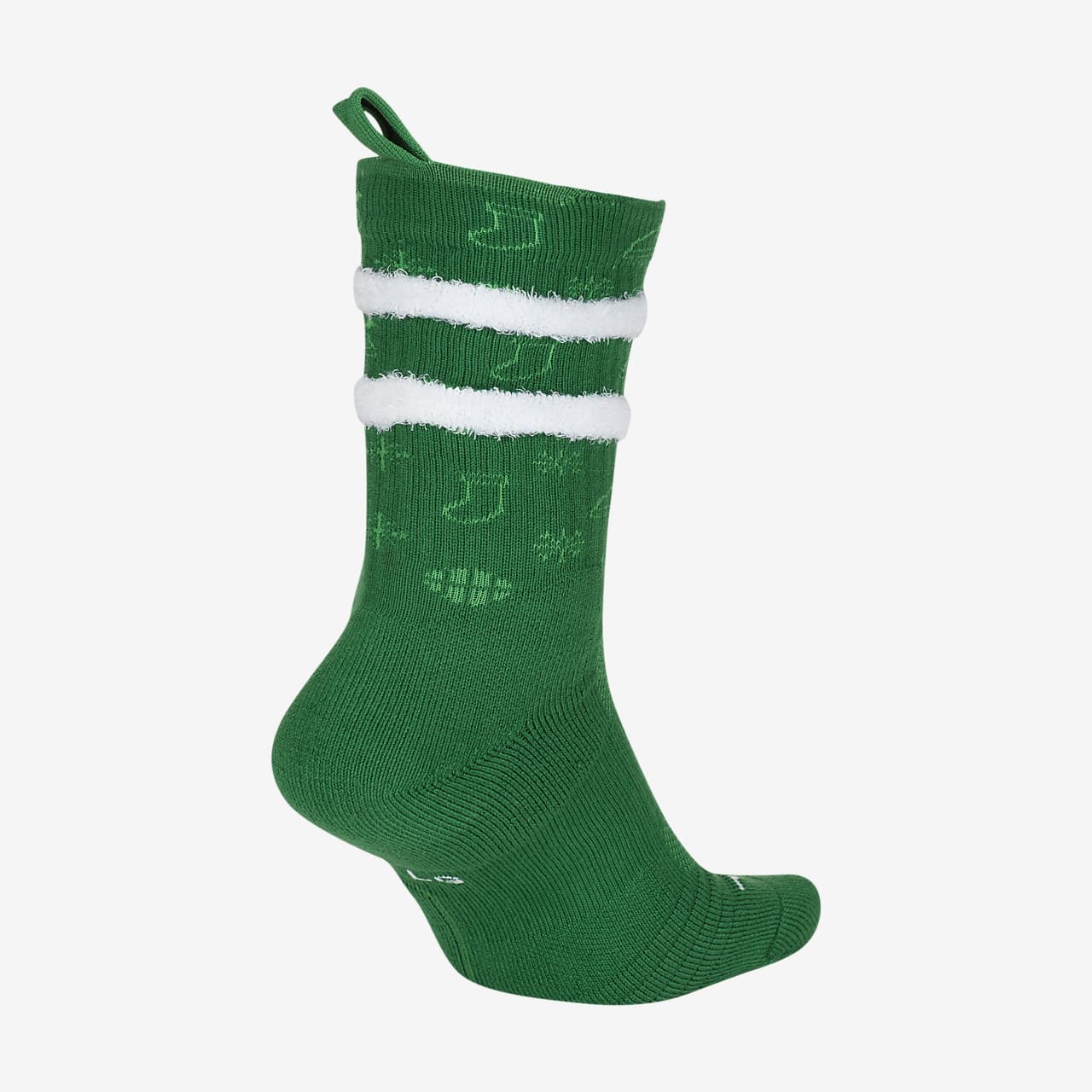 green and white basketball socks