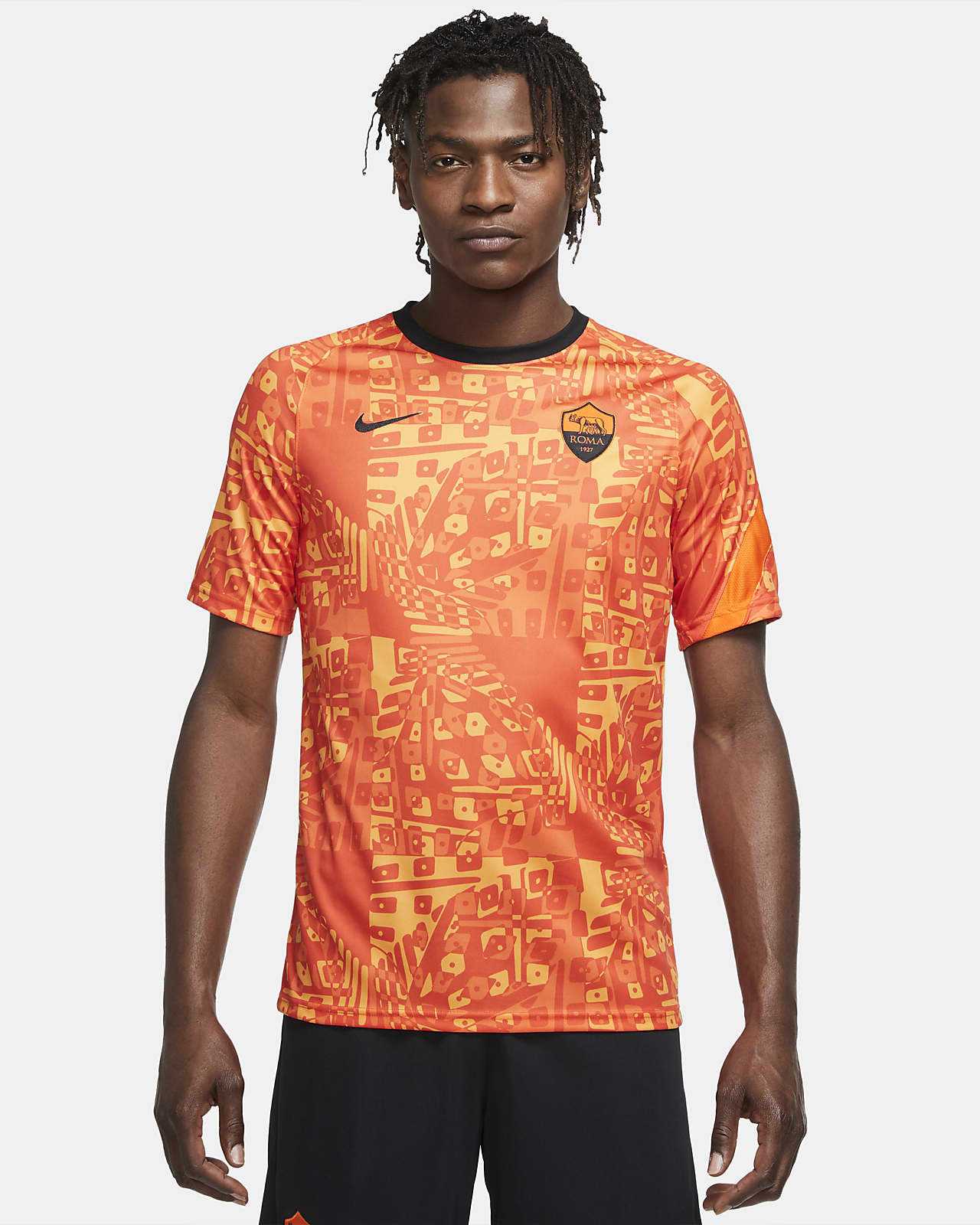 roma pre match shirt