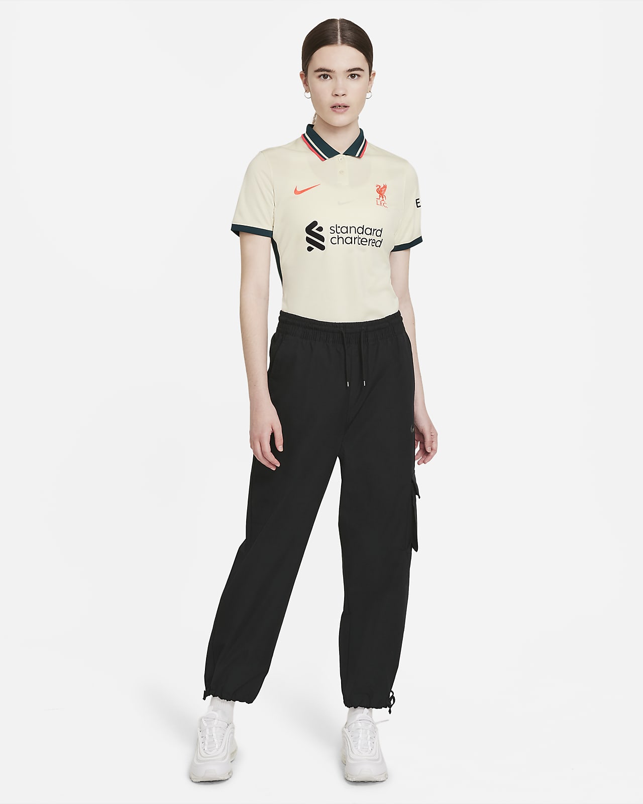 Segunda equipación Stadium Liverpool FC 2021/22 Camiseta de fútbol Nike  Dri-FIT - Mujer. Nike ES