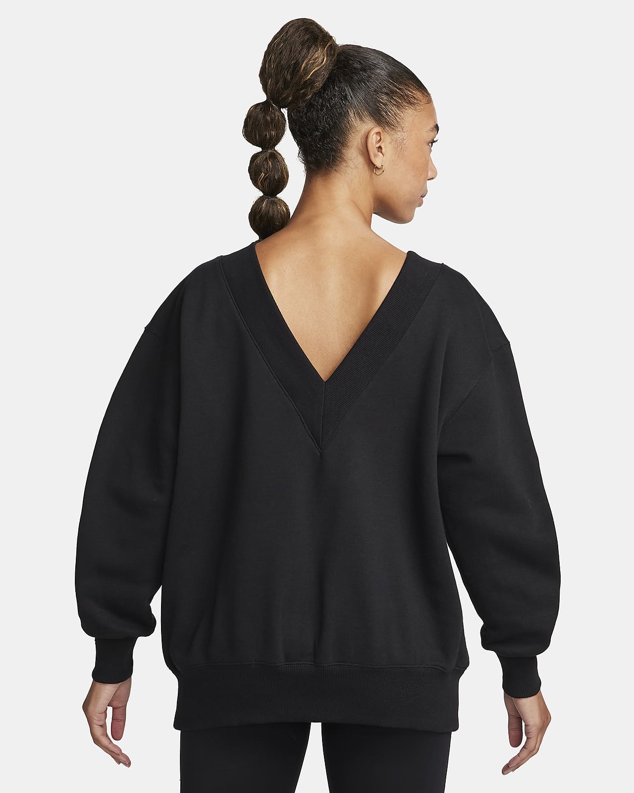 Nike Sportswear Phoenix Fleece Women's Oversized V-Neck Sweatshirt.