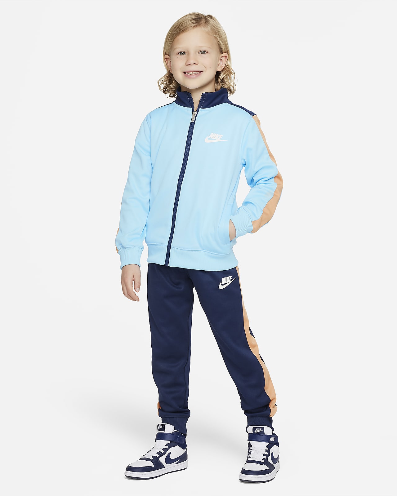 Conjunto de tricot para niños talla pequeña Nike Sportswear Dri-FIT