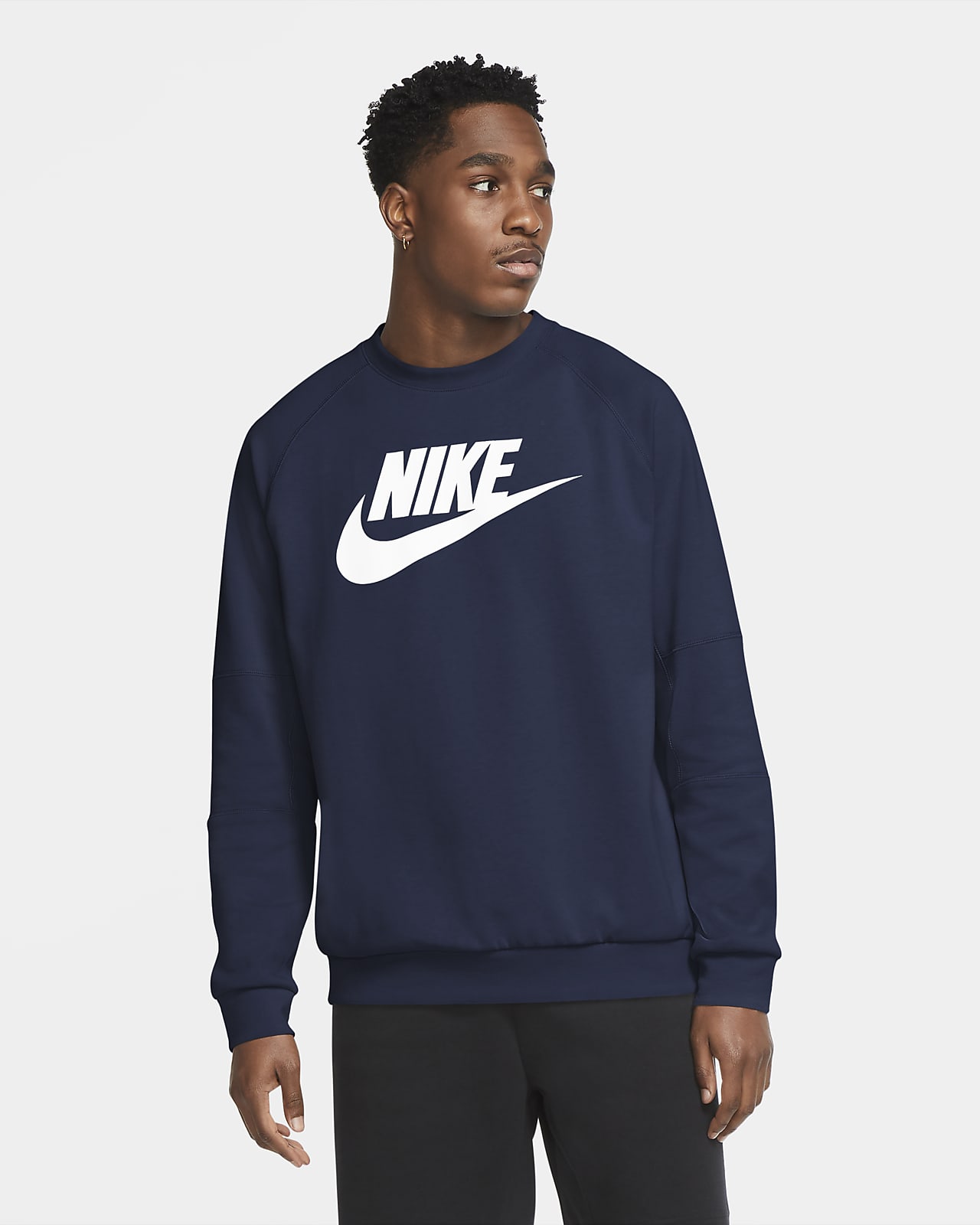 nike fleece crew