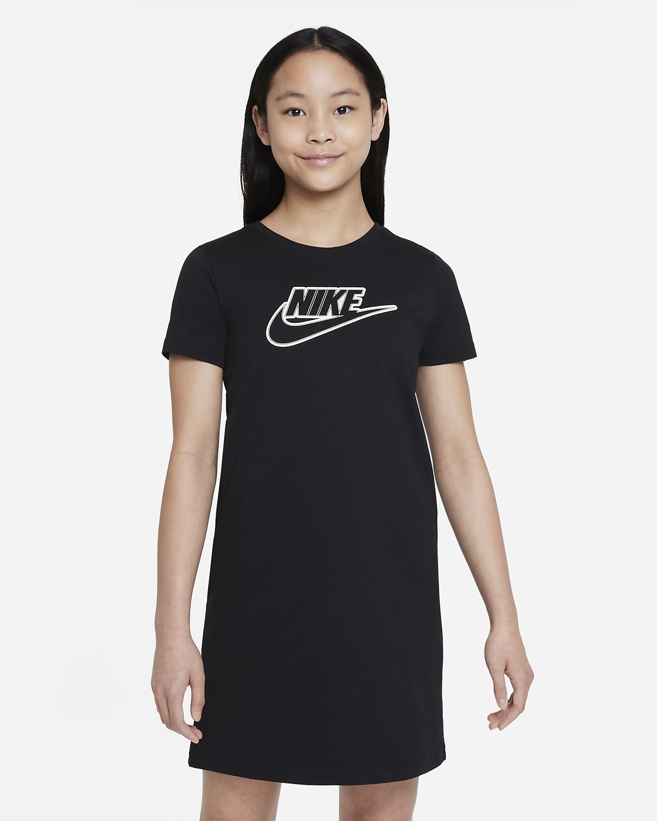 Nike Sportswear T-skjortekjole til store barn (jente)