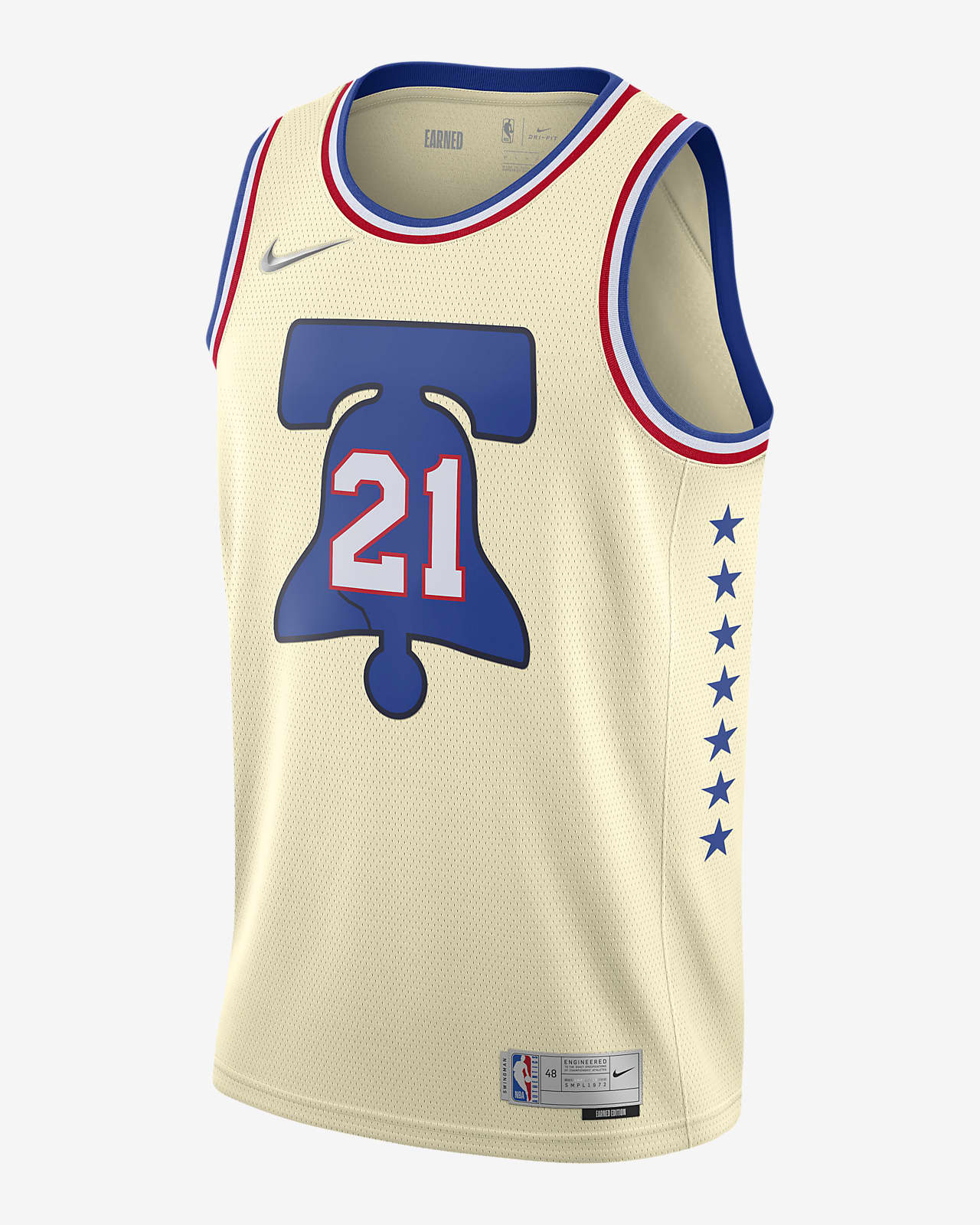 sixers earned jersey