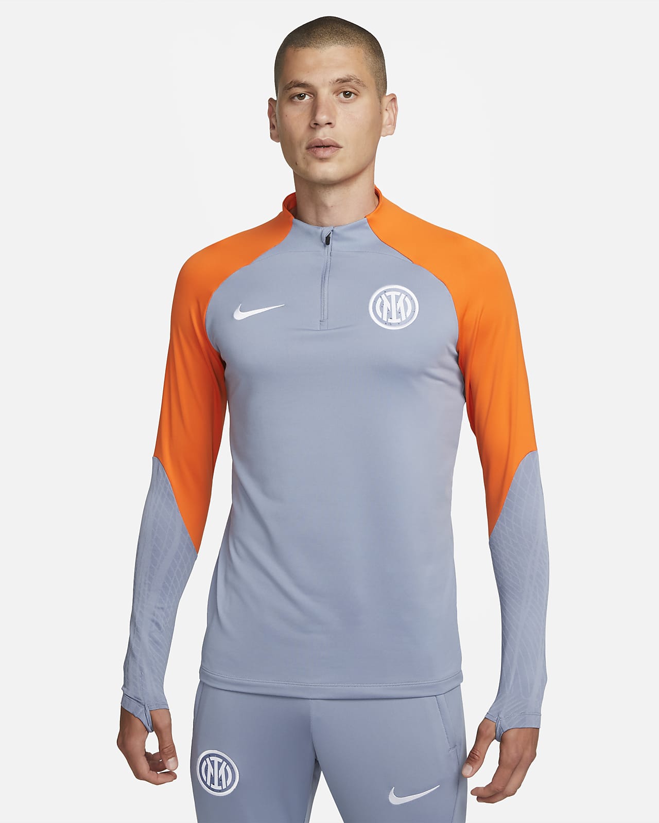 Męska treningowa koszulka piłkarska z dzianiny Nike Dri-FIT Inter Mediolan Strike (wersja trzecia)