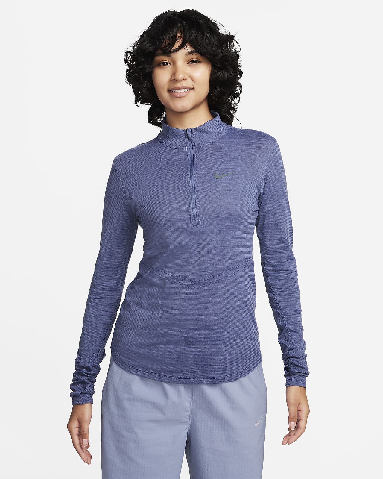Γυναικεία μακρυμάνικη μάλλινη μπλούζα για τρέξιμο Nike Dri-FIT Swift