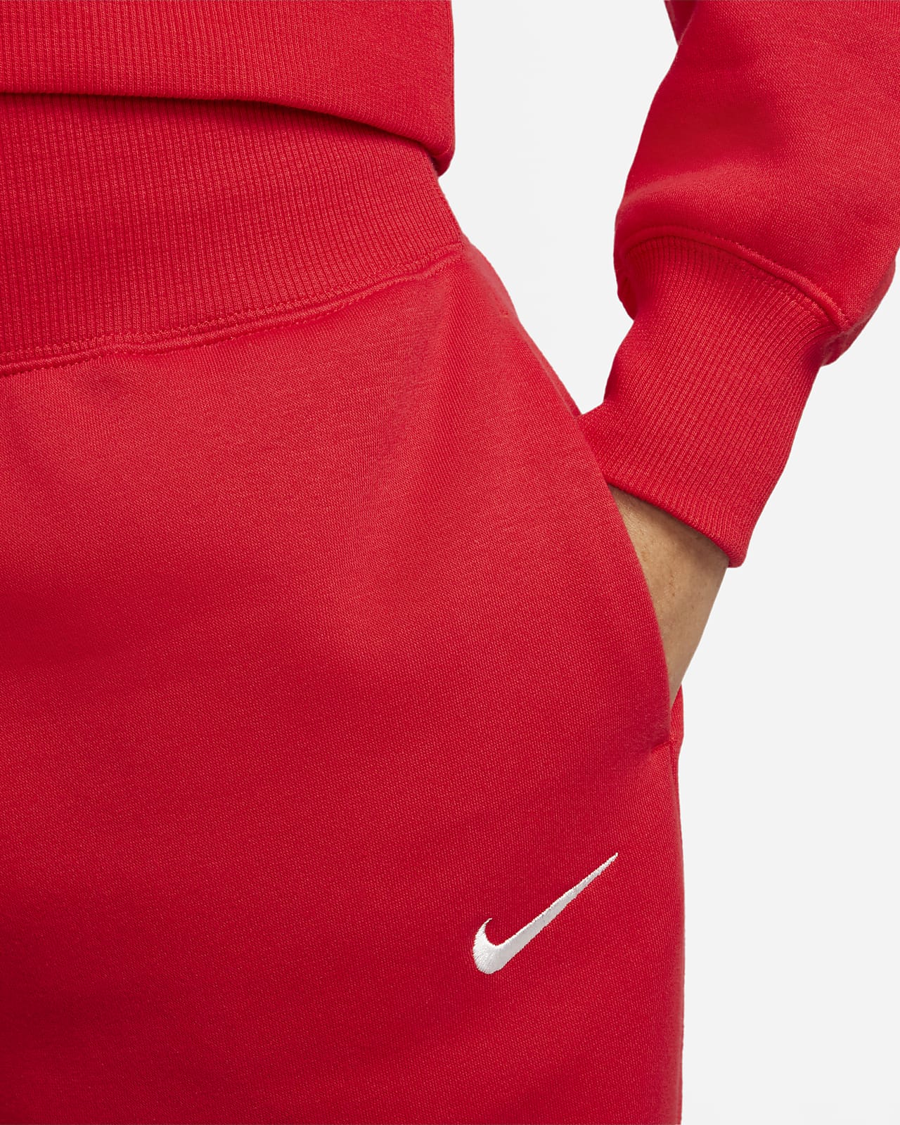 Red nike tracksuit bottoms cheap