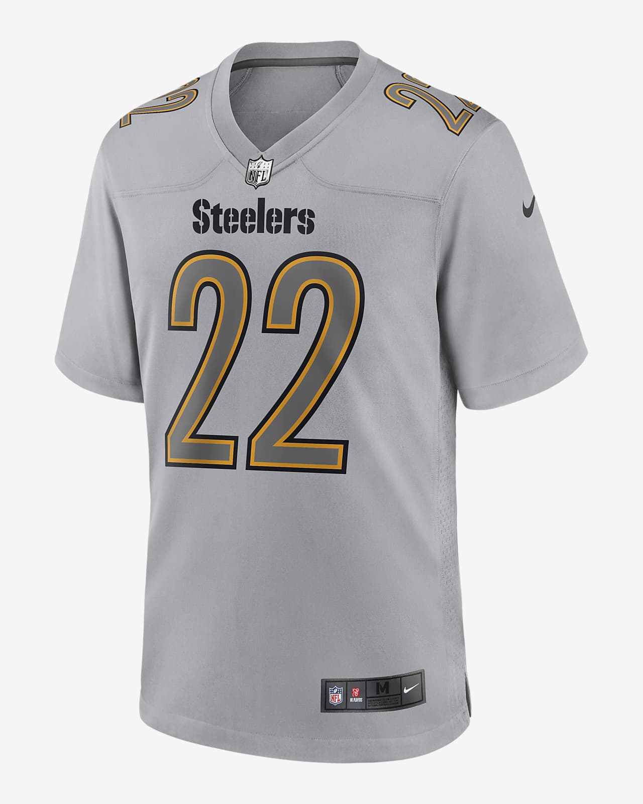 Men's Nike Najee Harris Gray Pittsburgh Steelers Atmosphere Fashion Game Jersey Size: Medium