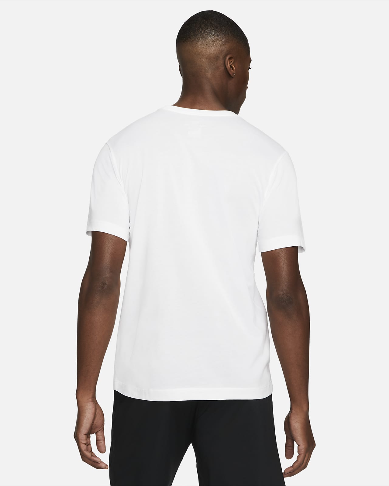 white dri fit t shirt