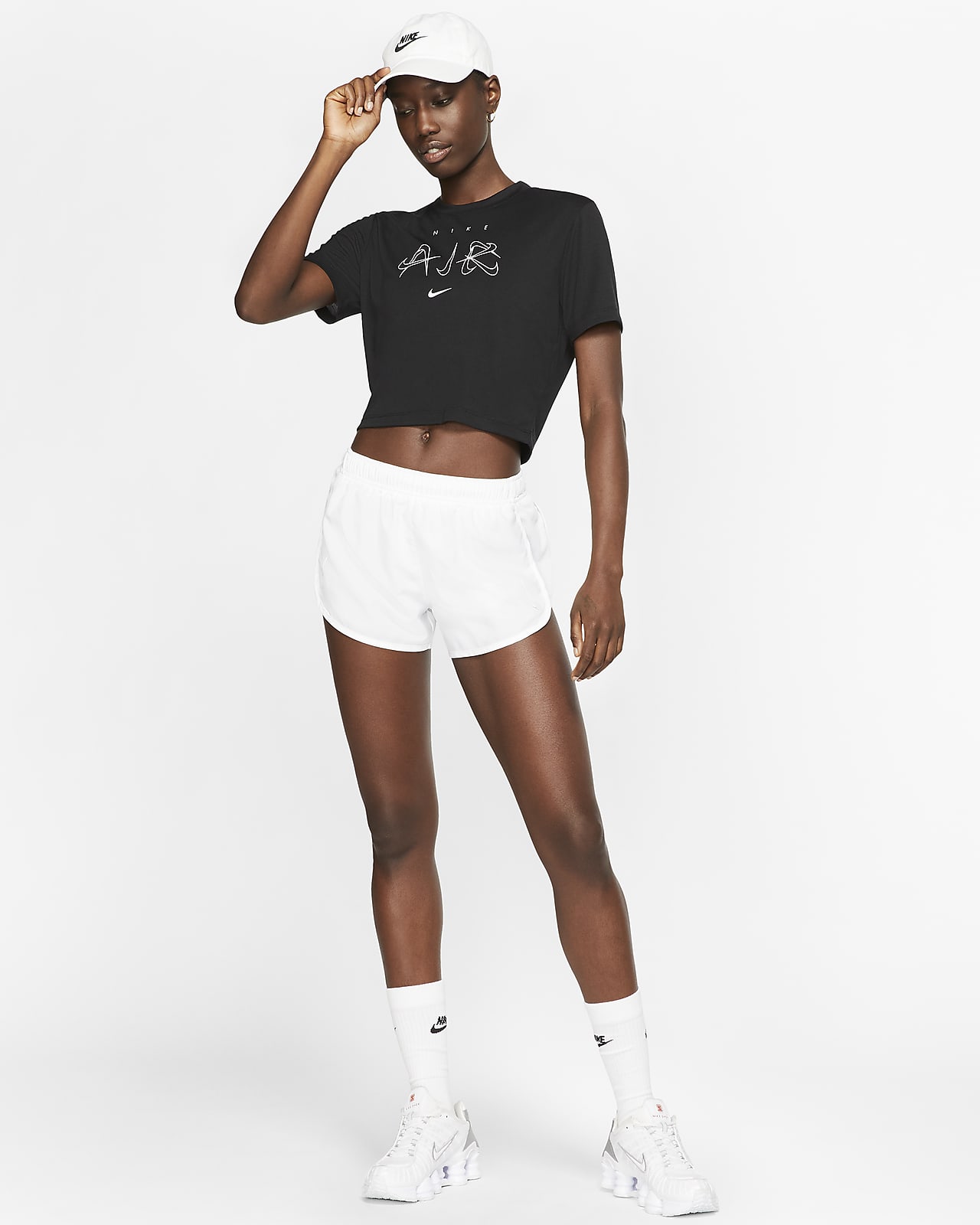 nike crop t shirt