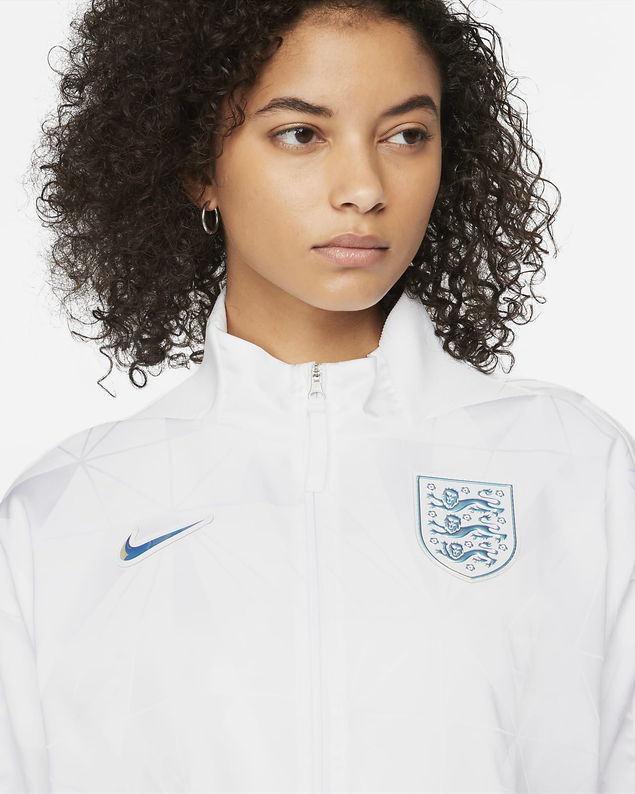 England Women's Woven Football Jacket. Nike AE