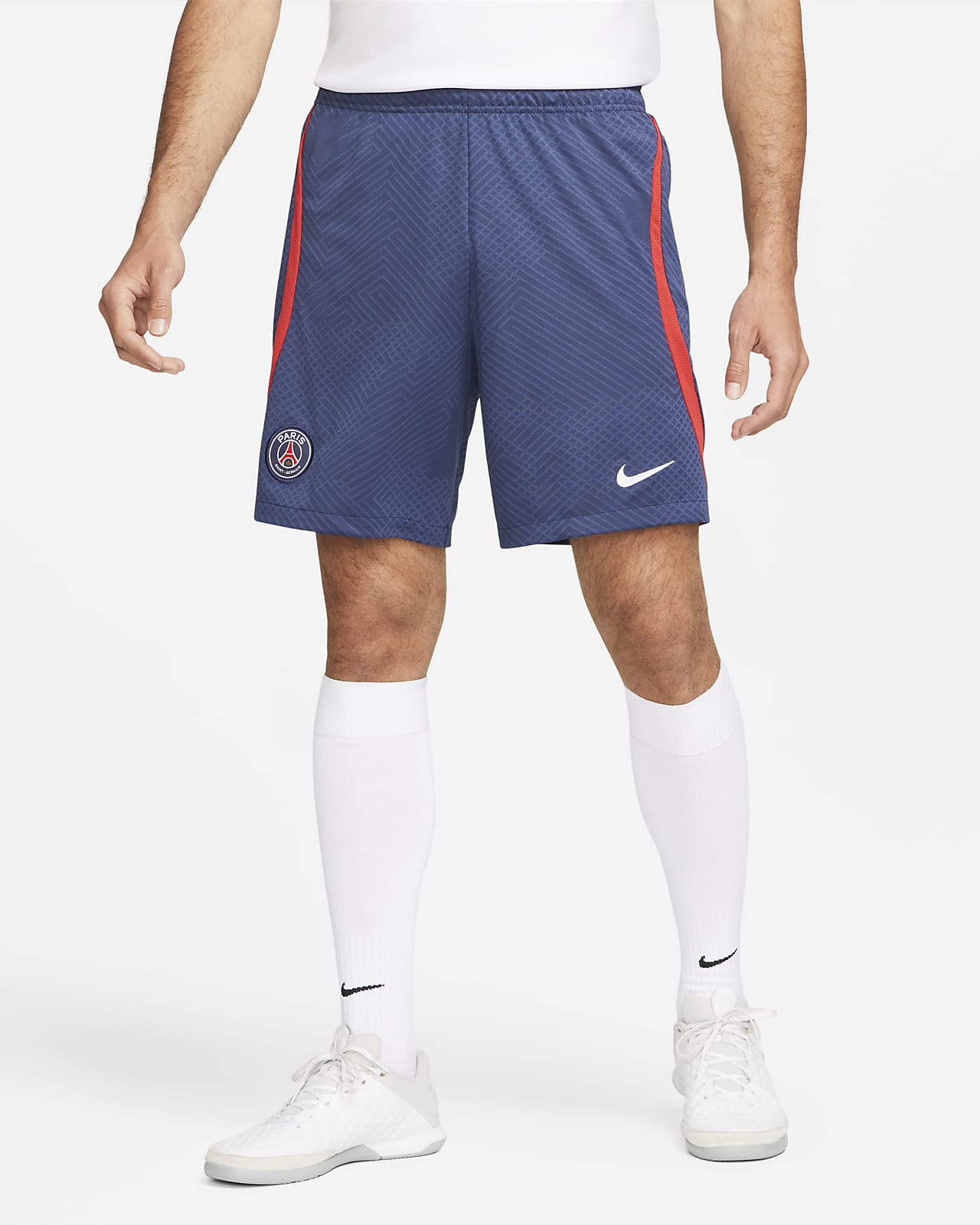Paris Saint-Germain Strike Men's Nike Dri-FIT Soccer Shorts.
