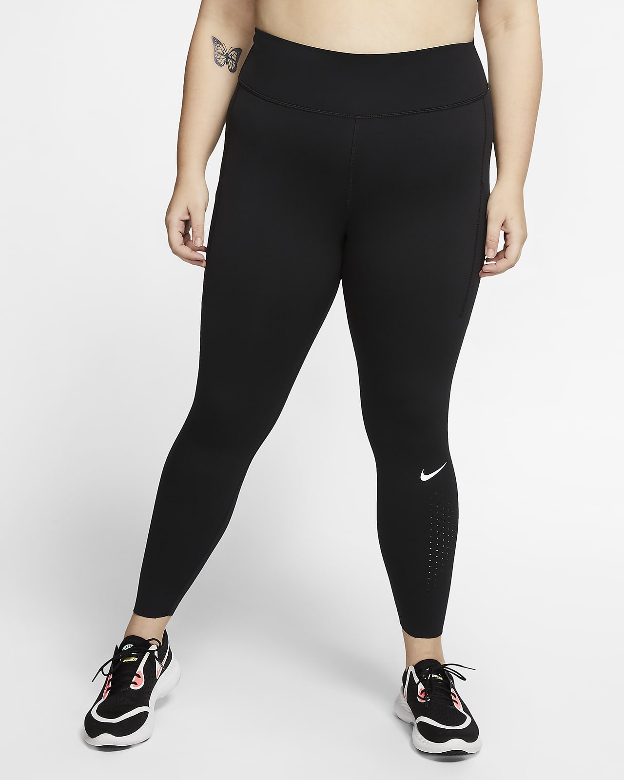 Nike Epic Luxe Leggings de running de talle medio con bolsillos (Talla  grande) - Mujer. Nike ES