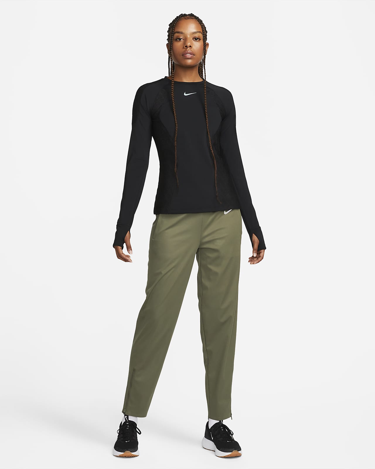 Nike Women's Swift Running Pants - Black, X-Large : : Clothing &  Accessories
