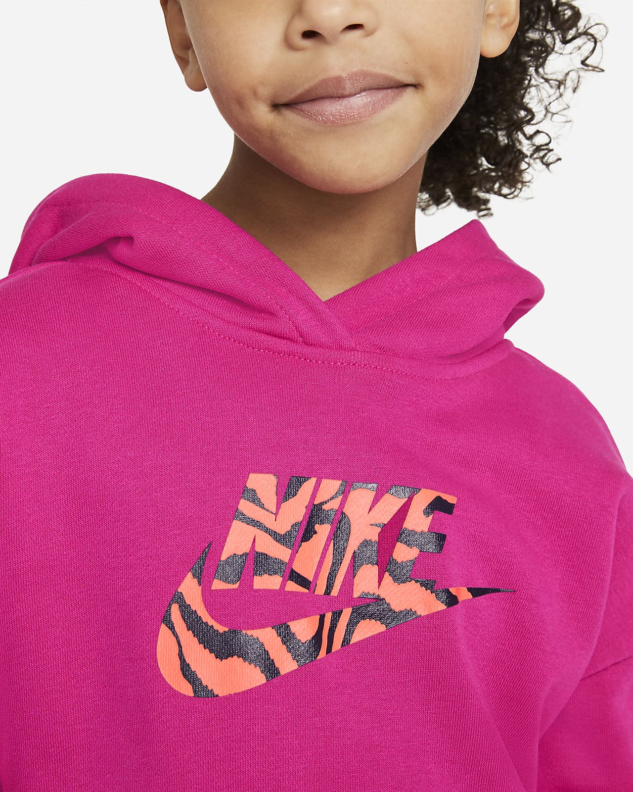 nike girls cropped hoodie