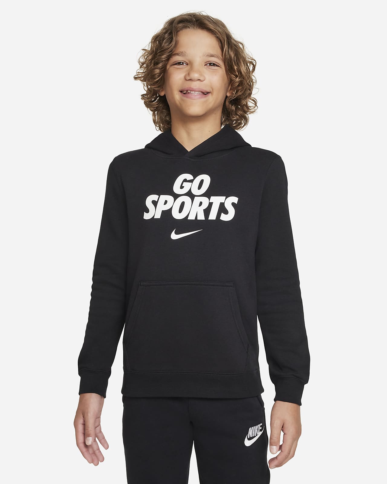 Nike Club Fleece Big Kids' Pullover Hoodie