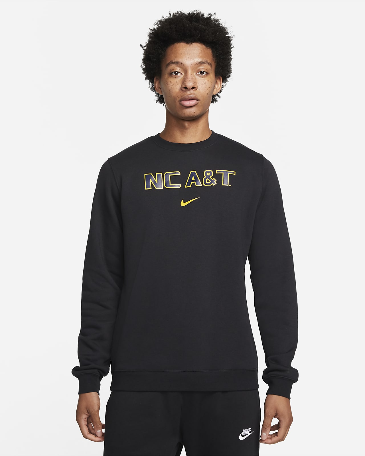 Nike College Club Fleece (North Carolina A&T) Crew Sweatshirt