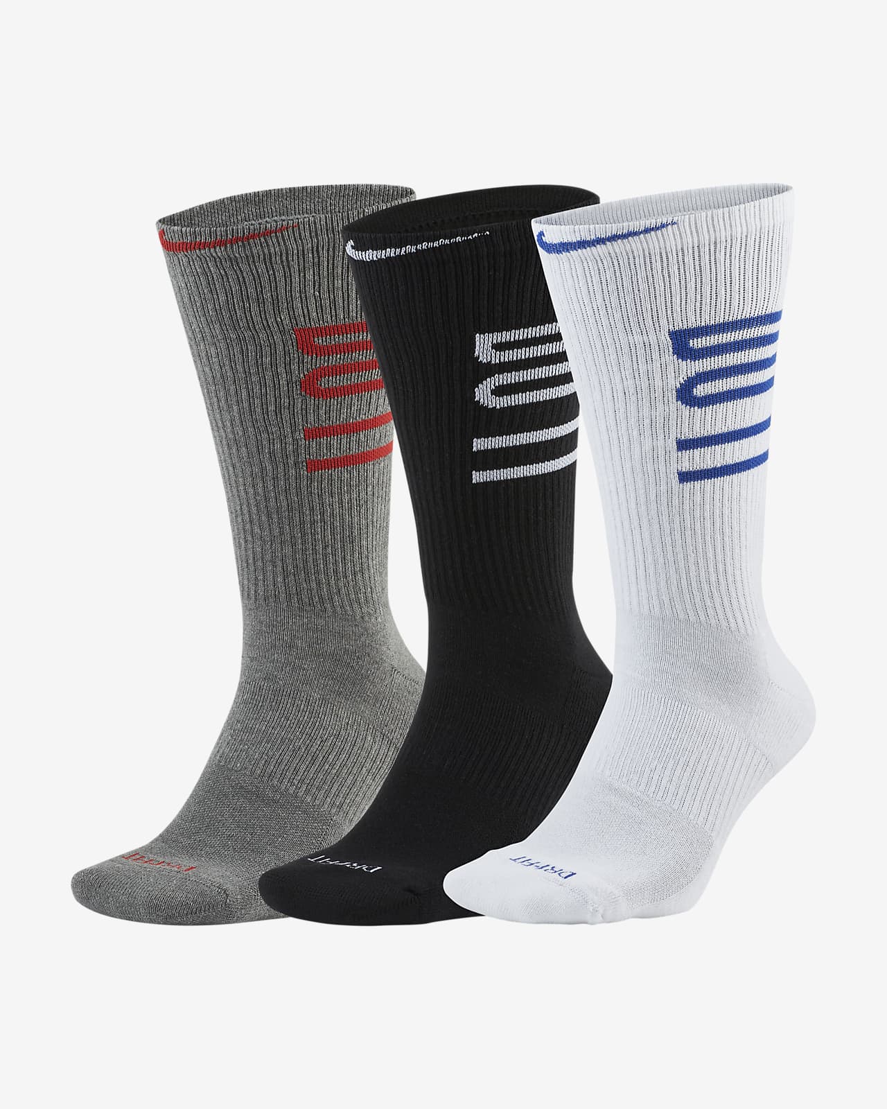 nike everyday crew max cushion 3 pair