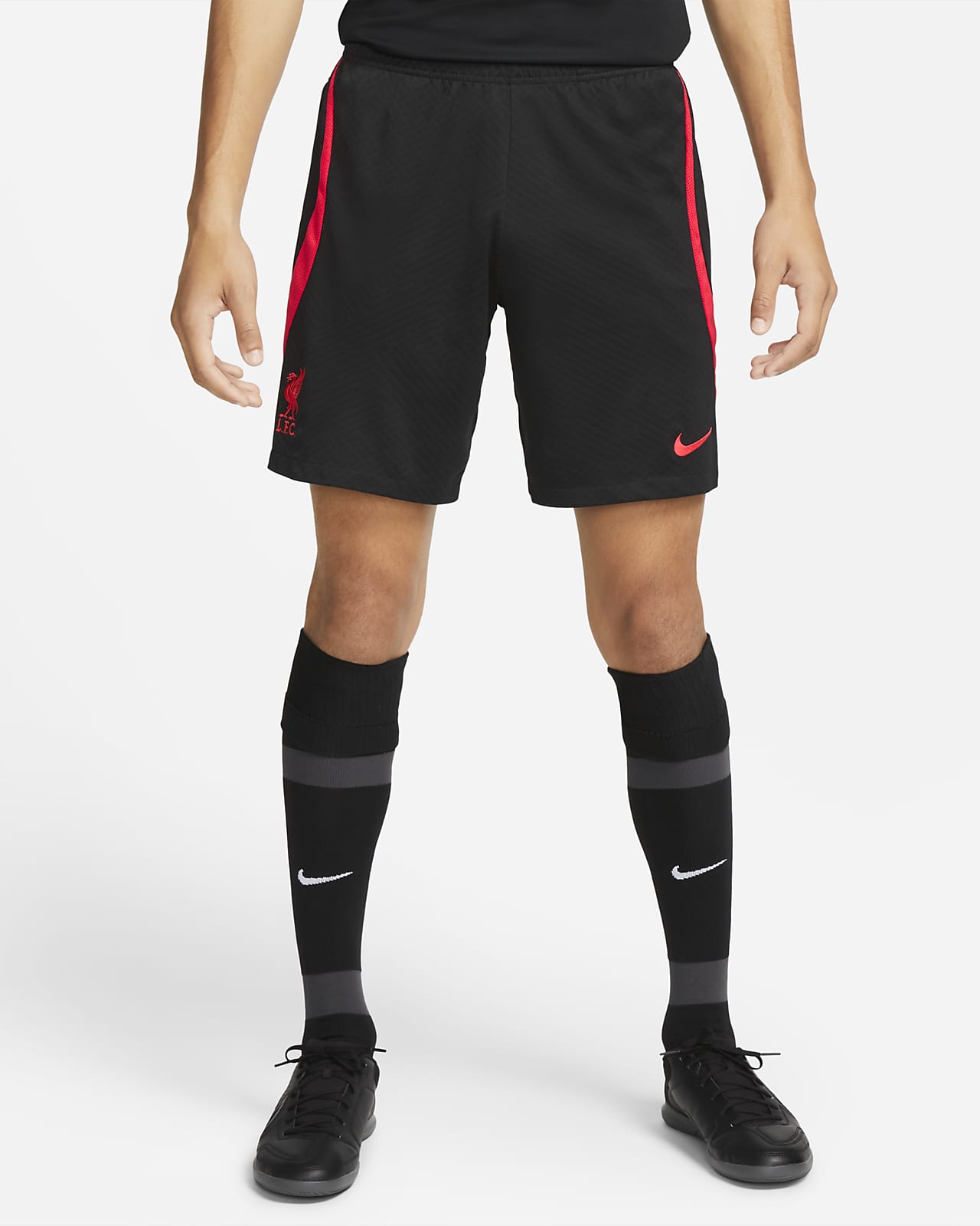 Liverpool F.C. Strike Men's Nike Dri-FIT Knit Football Shorts. Nike AE