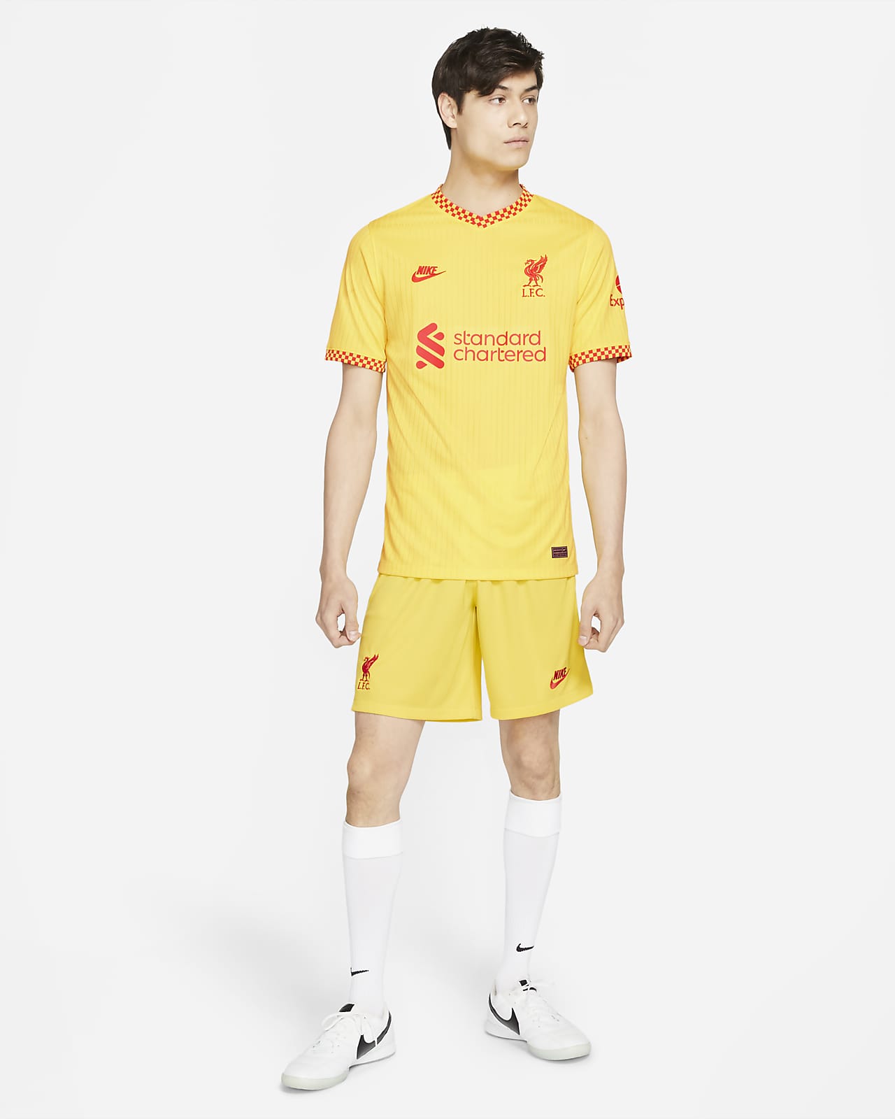 yellow liverpool shorts